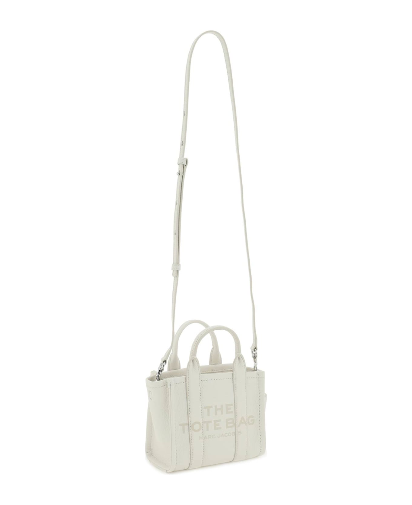 Marc Jacobs 'the Leather Micro Tote Bag' - Cotton/silver トートバッグ