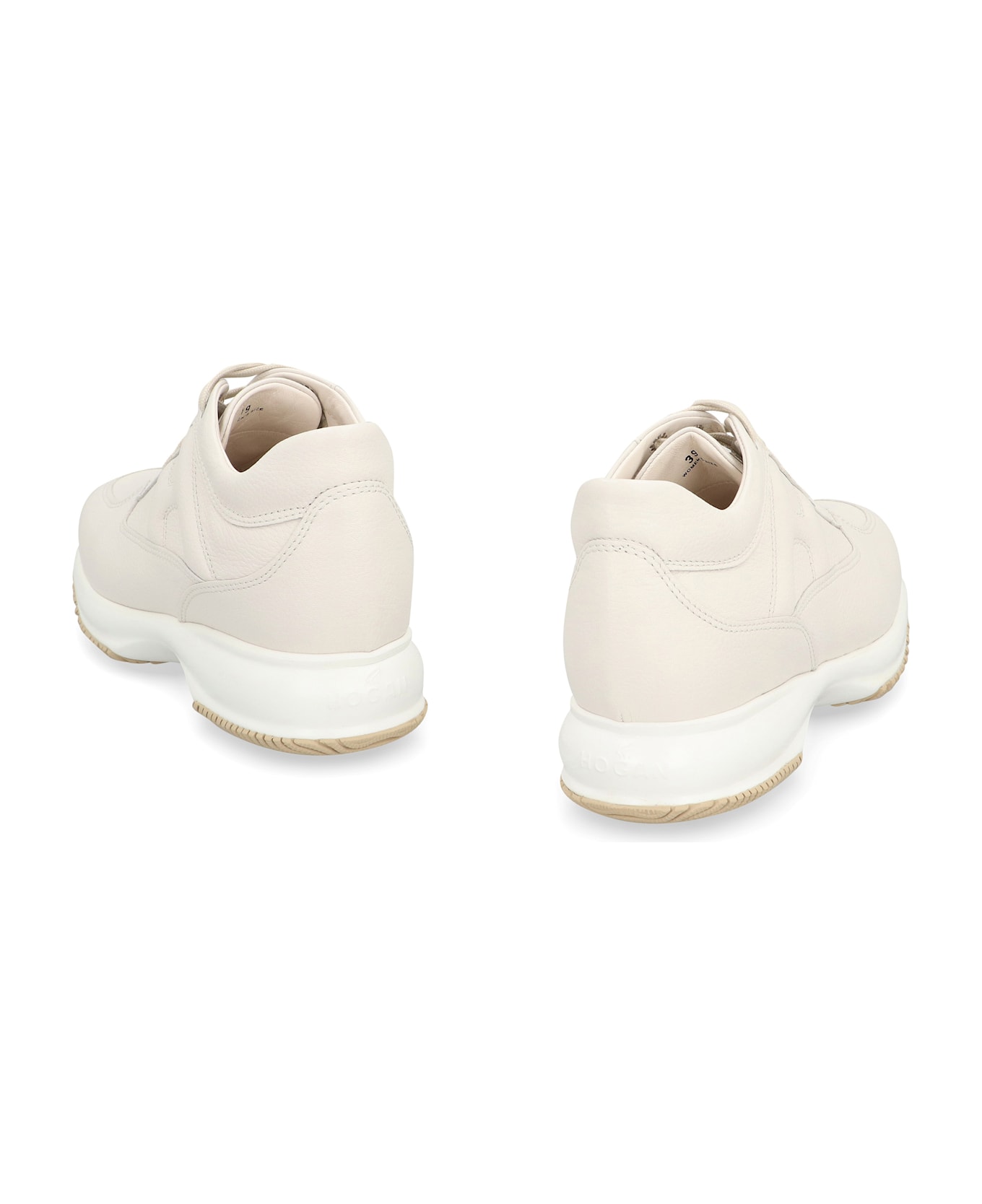 Hogan Interactive Leather Sneakers - White