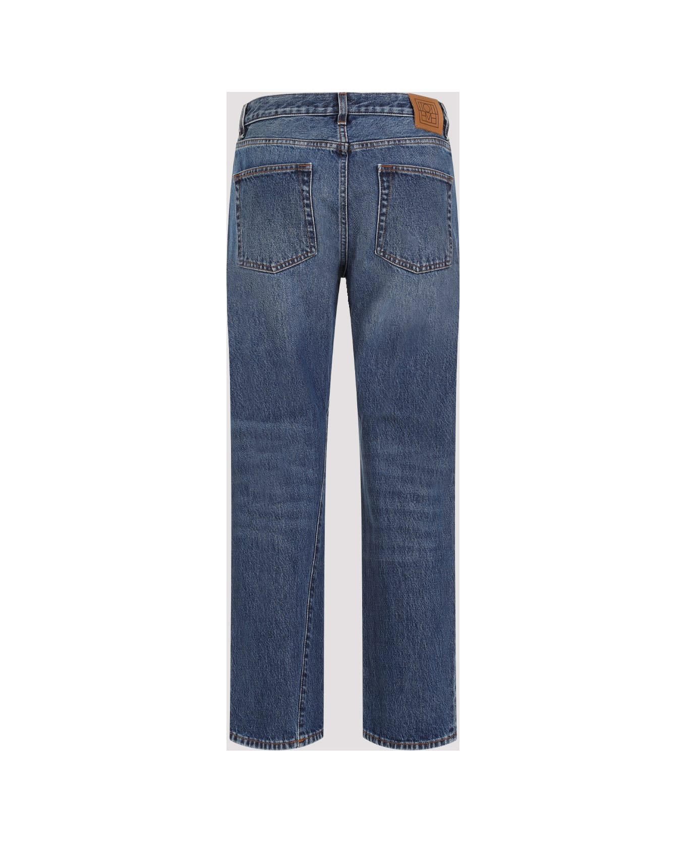 Totême Straight-legged Cropped Jeans - Washed Blue