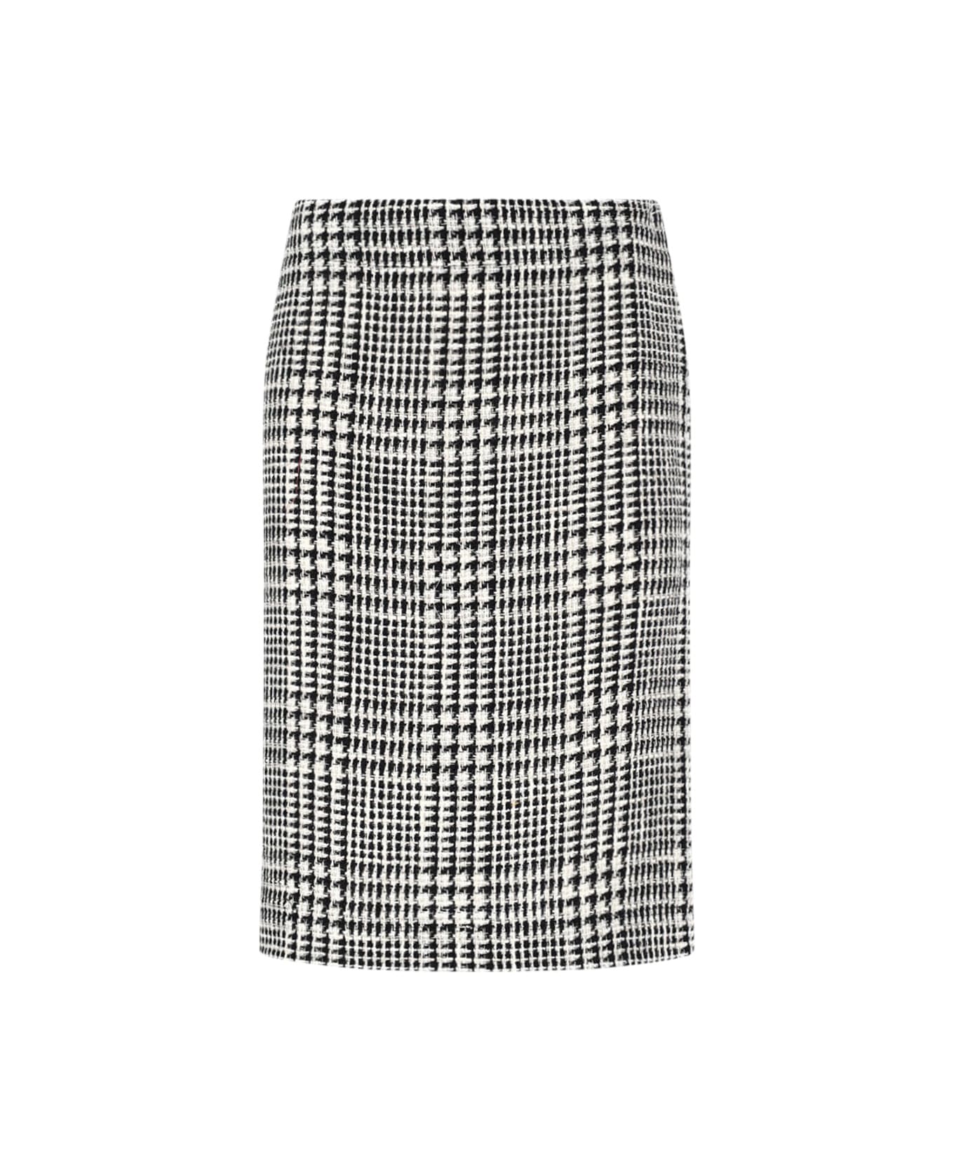 Gianluca Capannolo Pied De Poule Midi Skirt - Black  