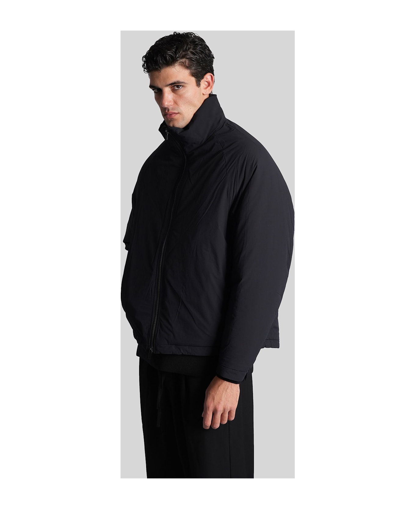 Attachment Puffer In Black Nylon - black