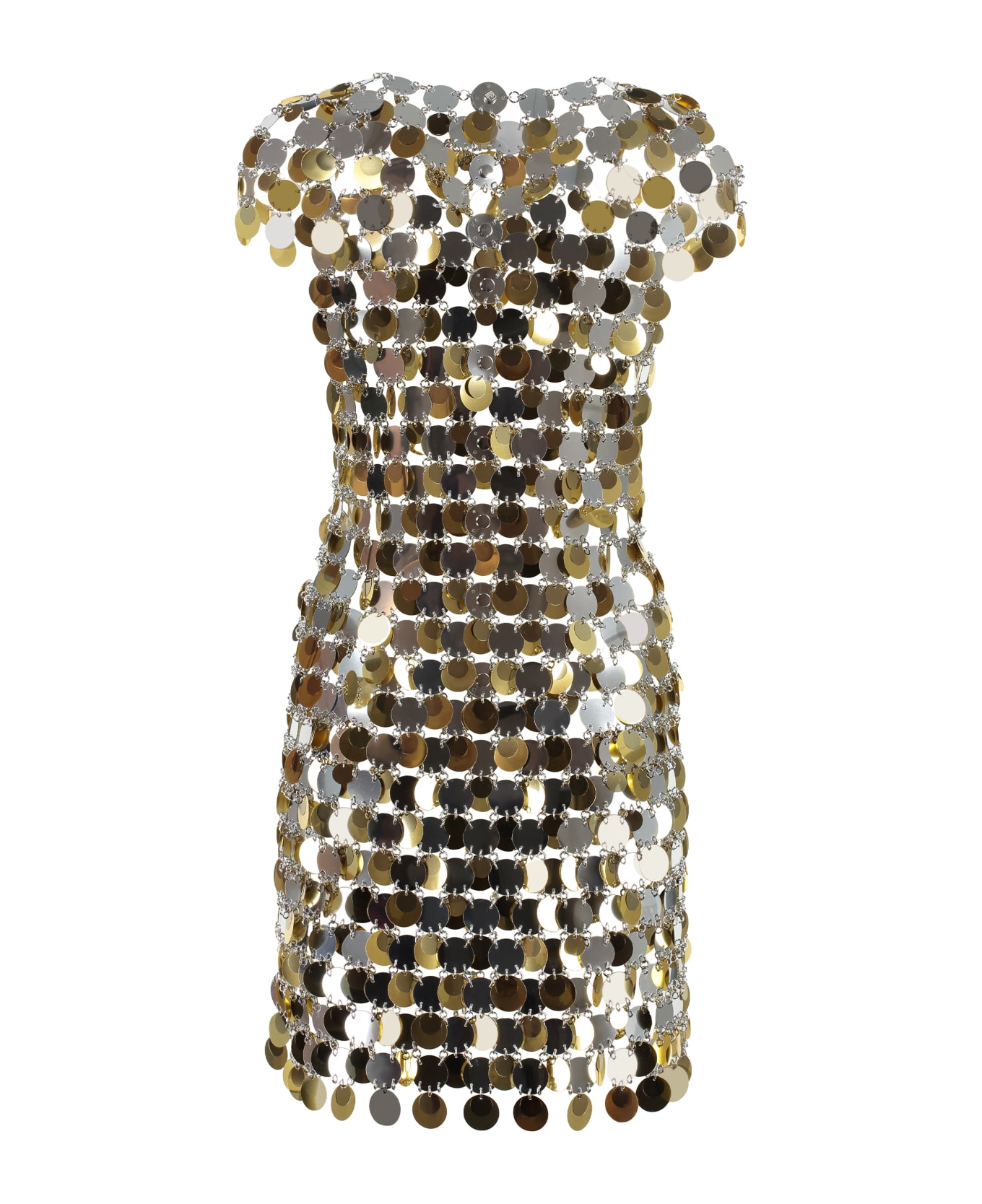 Paco Rabanne Metallic Sequin Mini-dress - Multicolor ワンピース＆ドレス