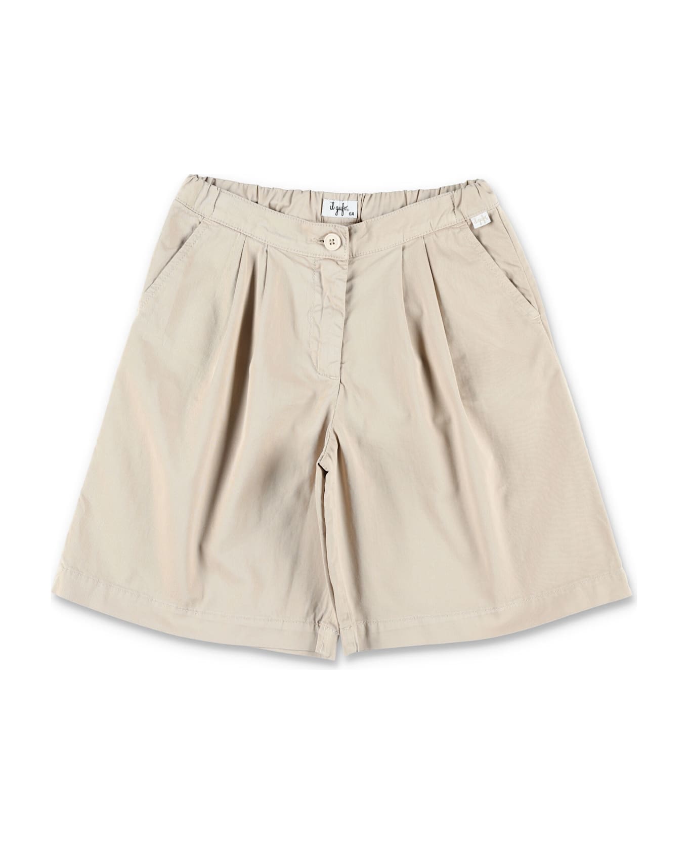 Il Gufo Kid - Gabardine Bermuda Shorts - BEIGE