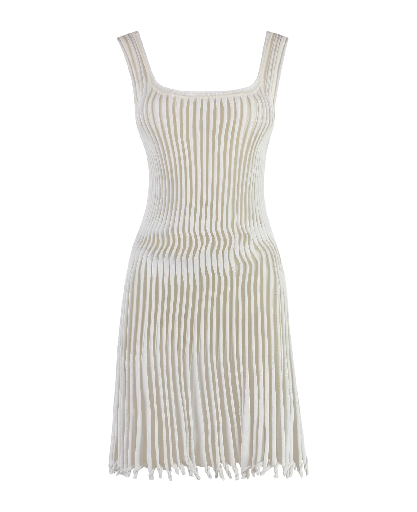 Alaia Knitted Dress - White
