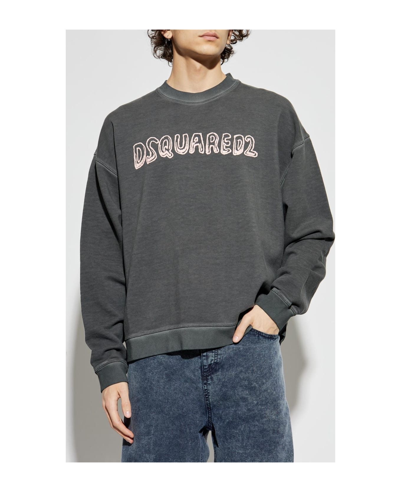 Dsquared2 Sweatshirt With Logo - Gray
