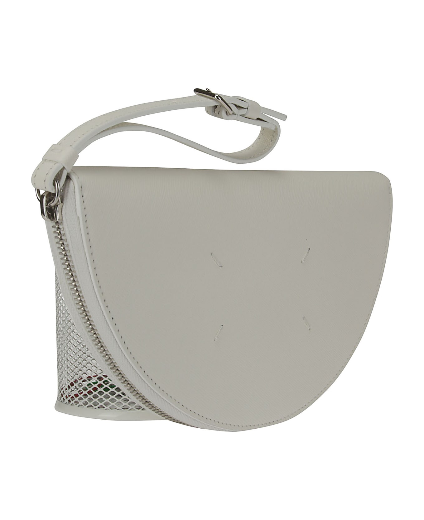 Maison Margiela White Saffiano Leather Clutch - WHITE クラッチバッグ
