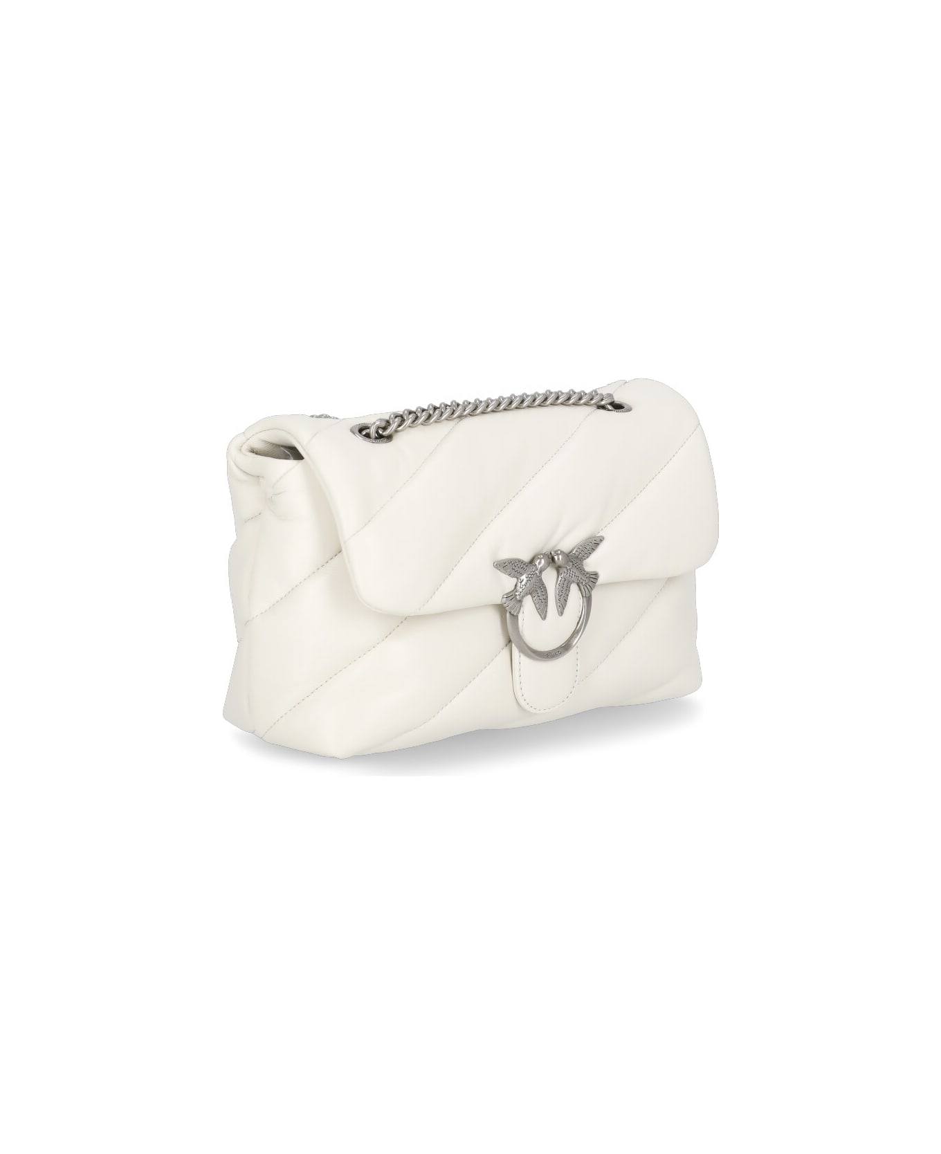 Pinko Love Classic Puff Shoulder Bag - White