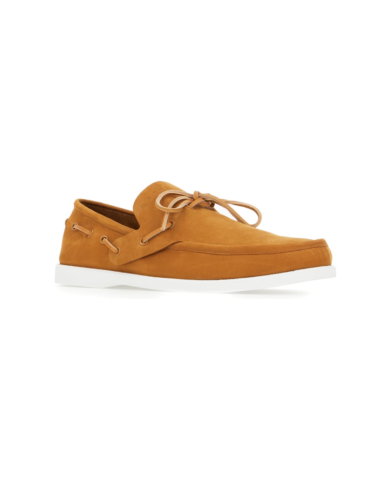 Marni Logo Loafers - TOBACCO