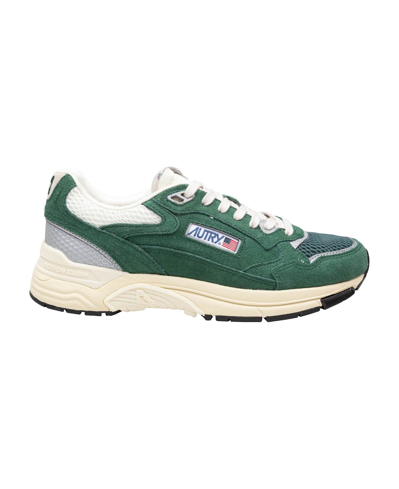 Autry Green Leather Hyperway Sneakers - Malachite