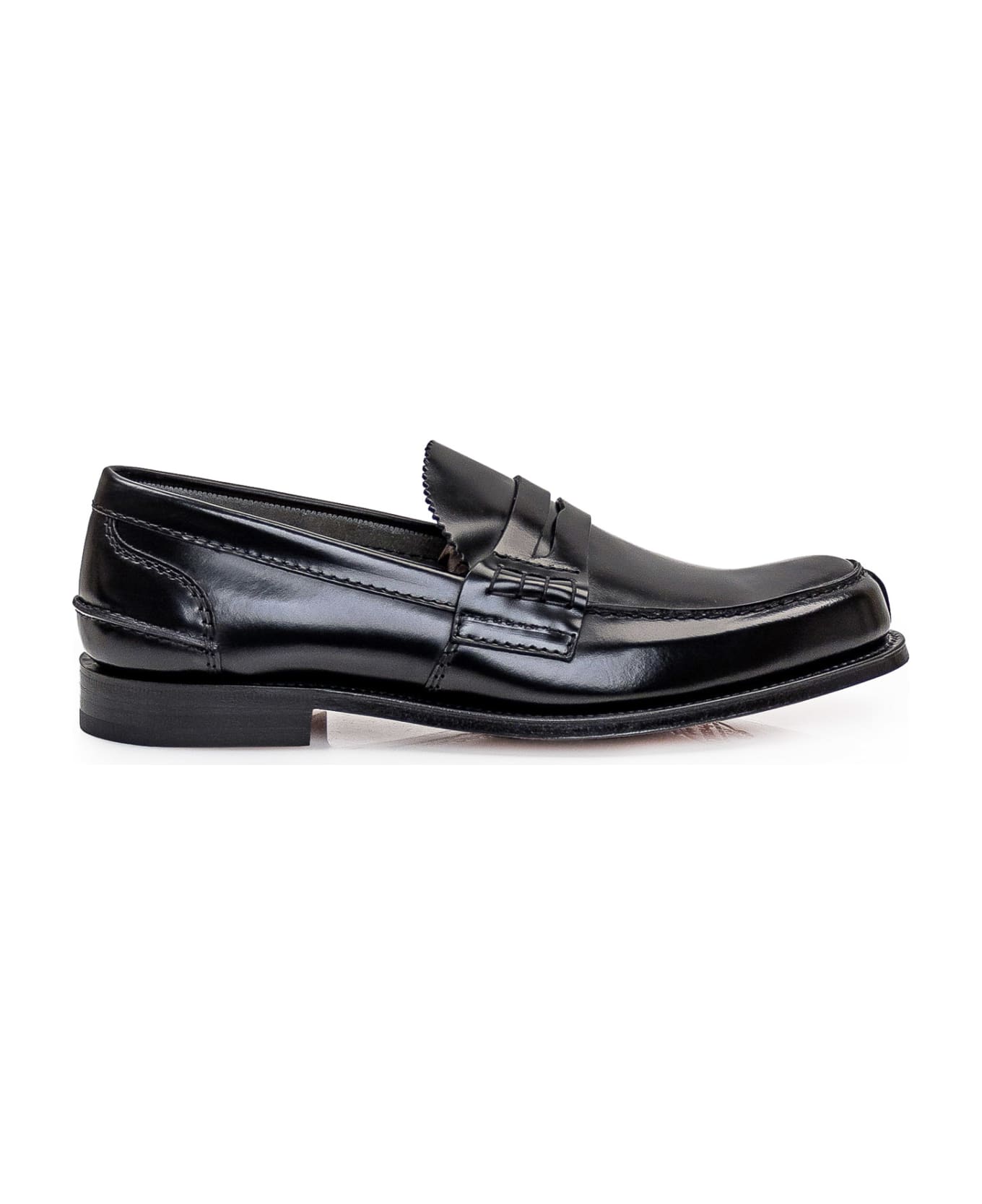 Church's Leather Loafer - BLACK ローファー＆デッキシューズ