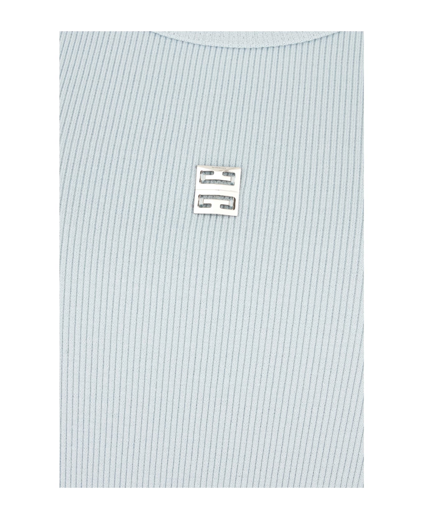 Givenchy Light Blue Stretch Cotton Dress - SKY BLUE