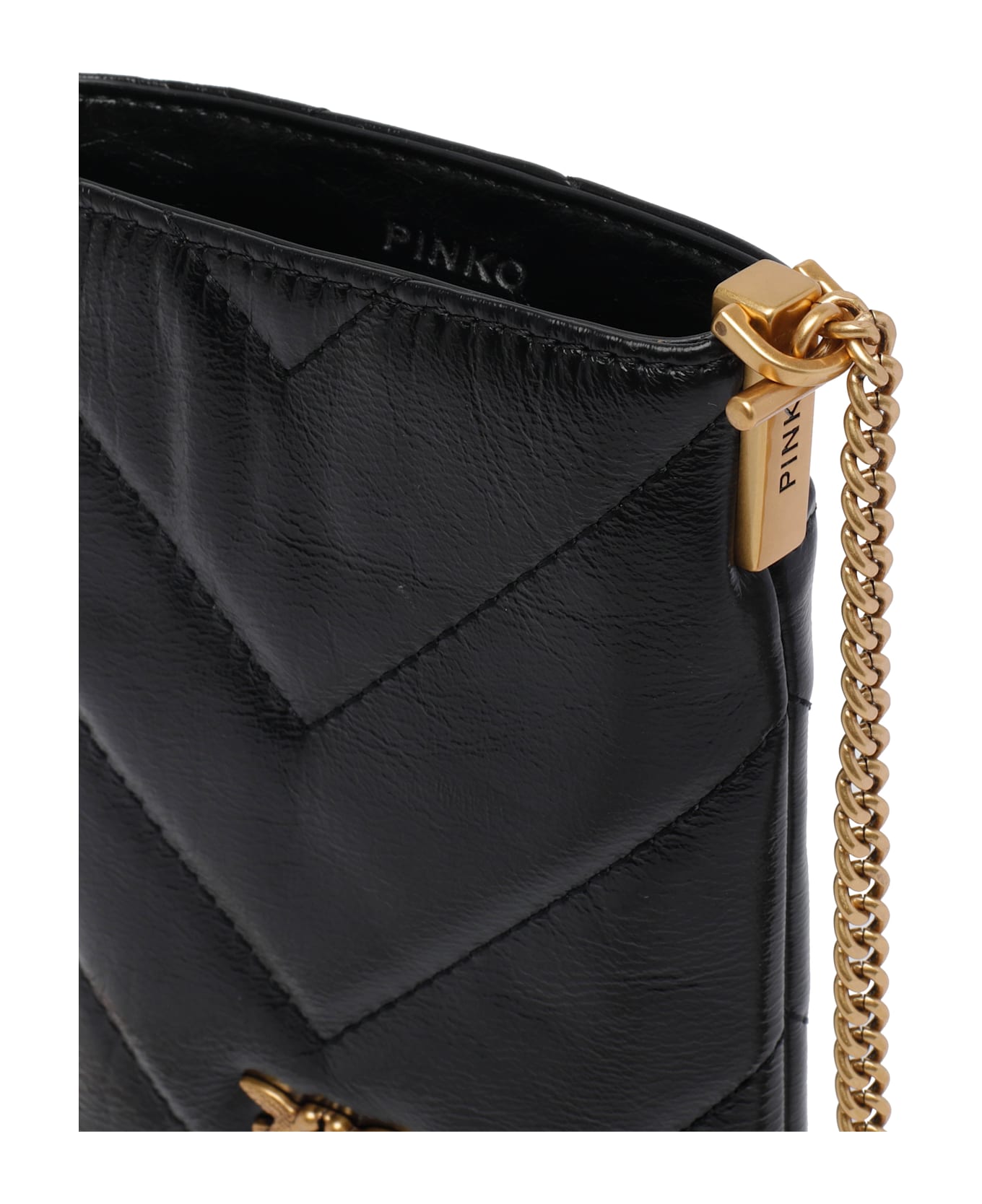 Pinko Monogram Phone Cover - Black