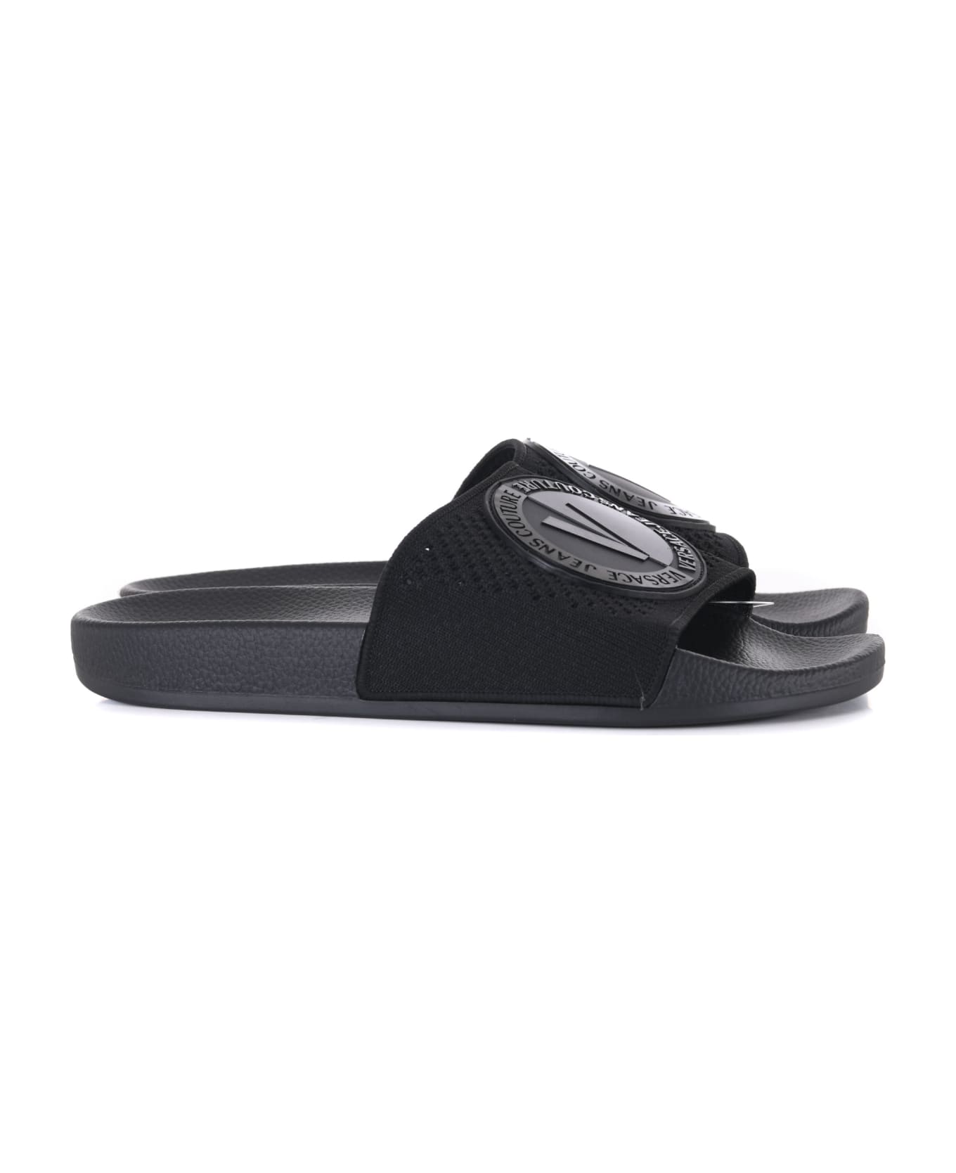 Versace Jeans Couture Logo Sliders - Nero その他各種シューズ