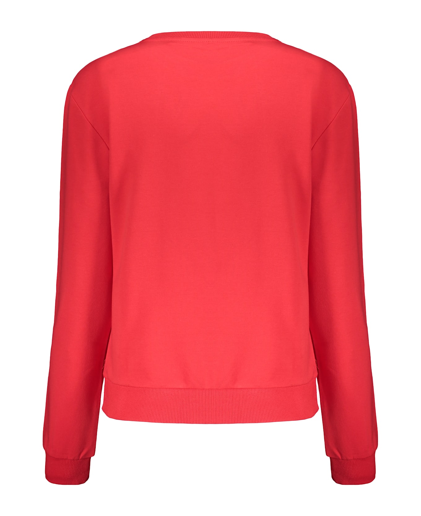 Moschino Logo Detail Cotton Sweatshirt - red