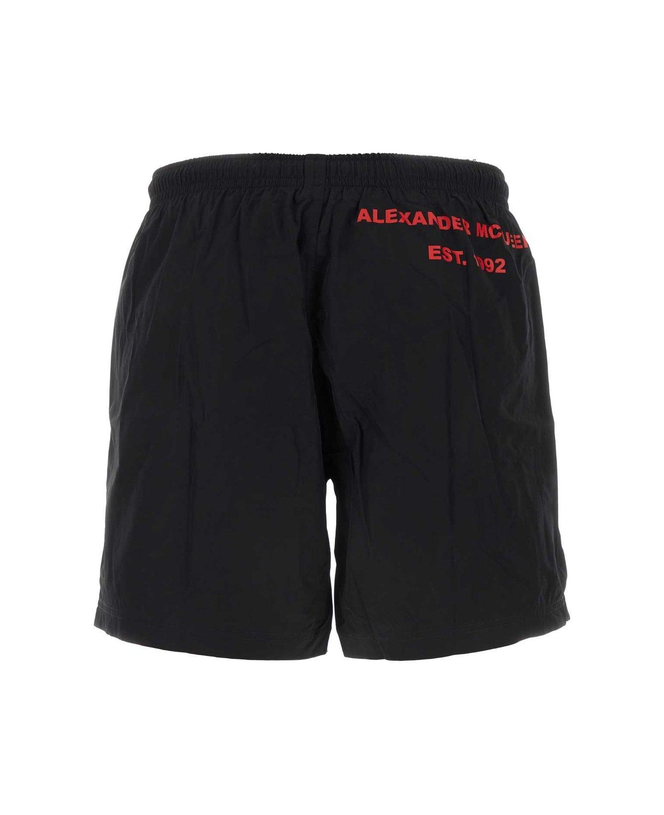 Alexander McQueen Graffiti Logo Swim Shorts | italist, ALWAYS LIKE A SALE