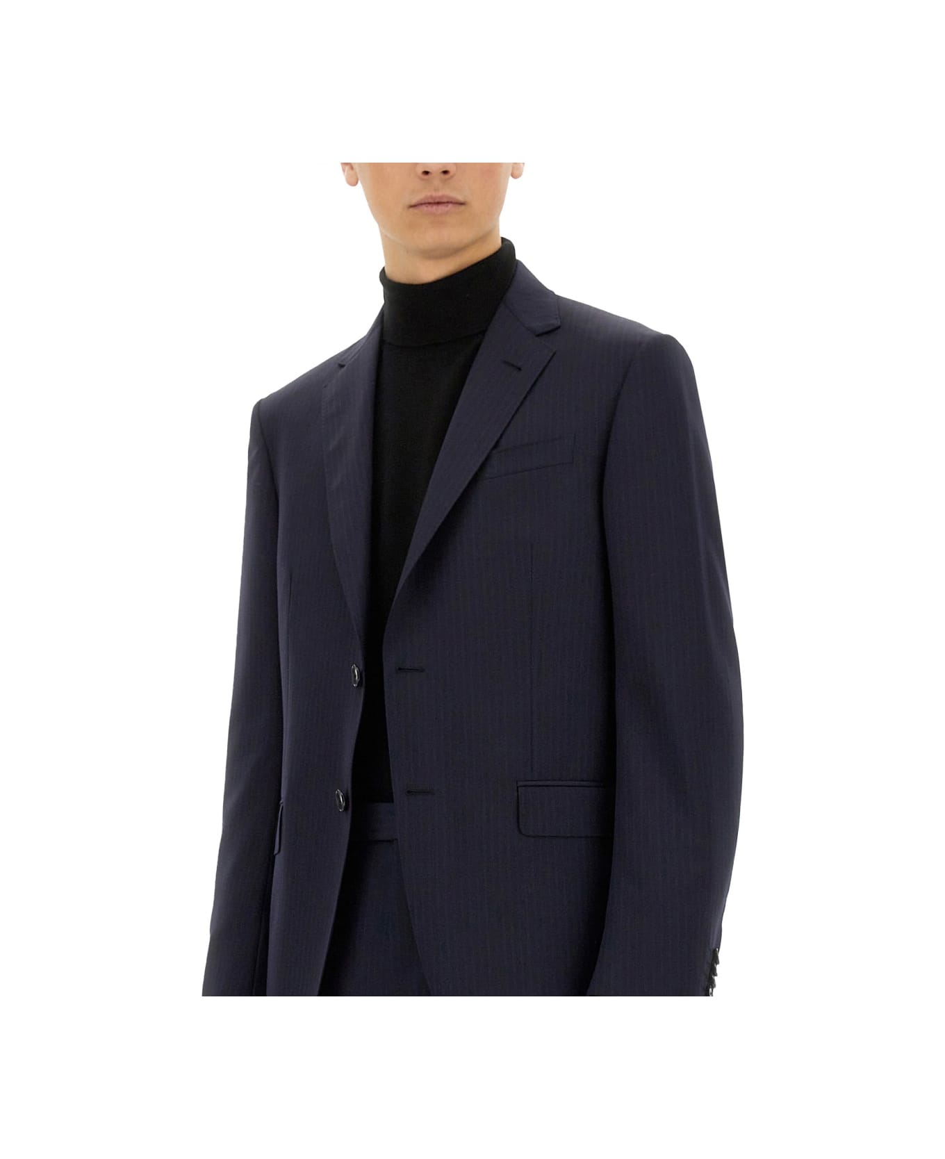 Zegna Single-breasted Dress - BLUE