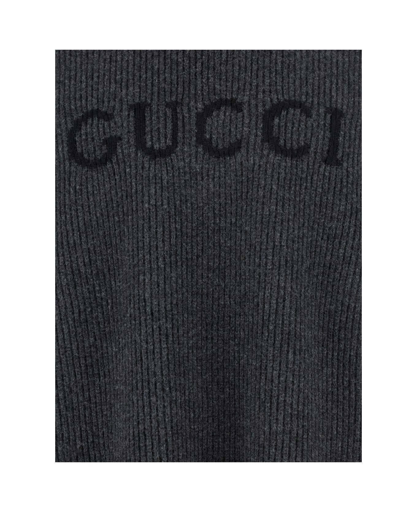 Gucci Charcoal Wool Blend Sweater - MDGREYBLACK
