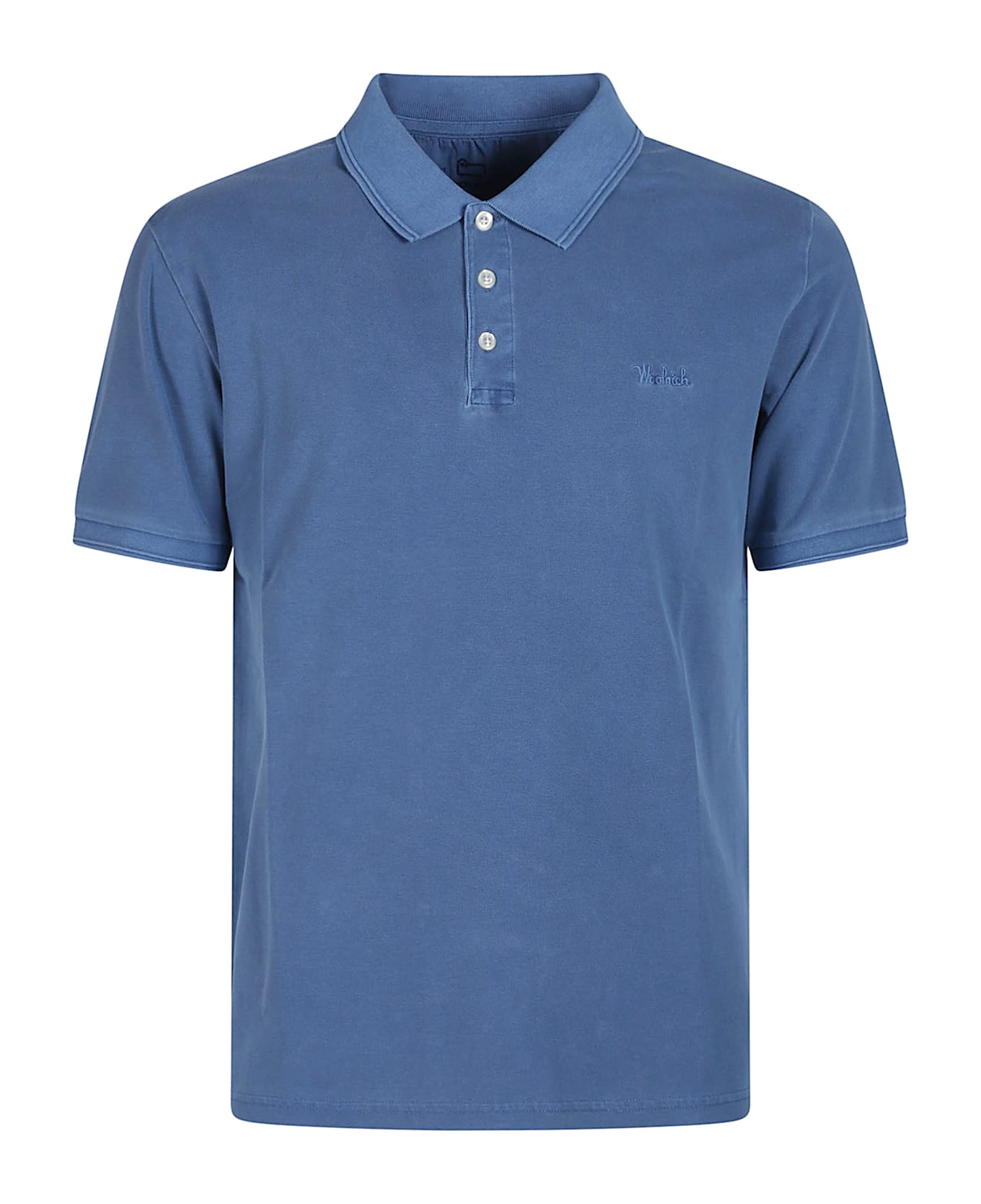 Woolrich Mackinack Logo Embroidered Polo Shirt - Aviation
