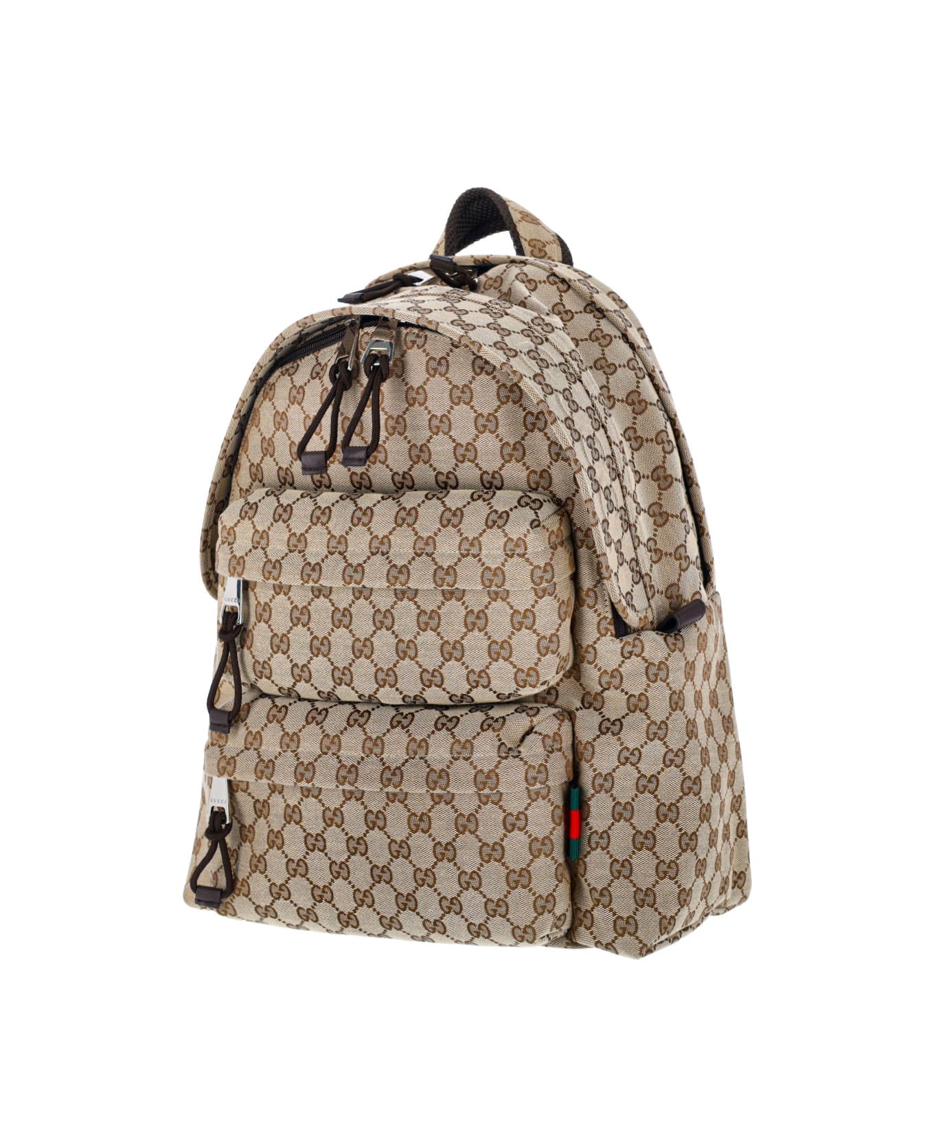 Gucci Logo Medium Backpack - Beige