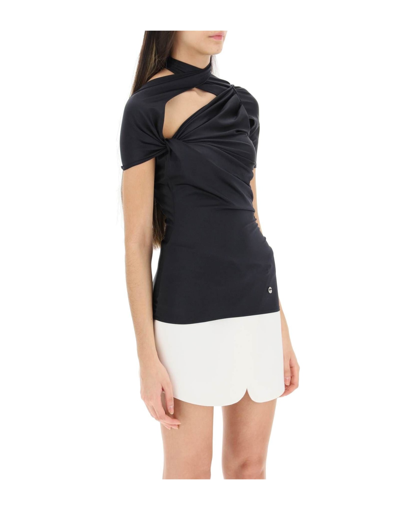 Coperni Top With Knotted Details - Black
