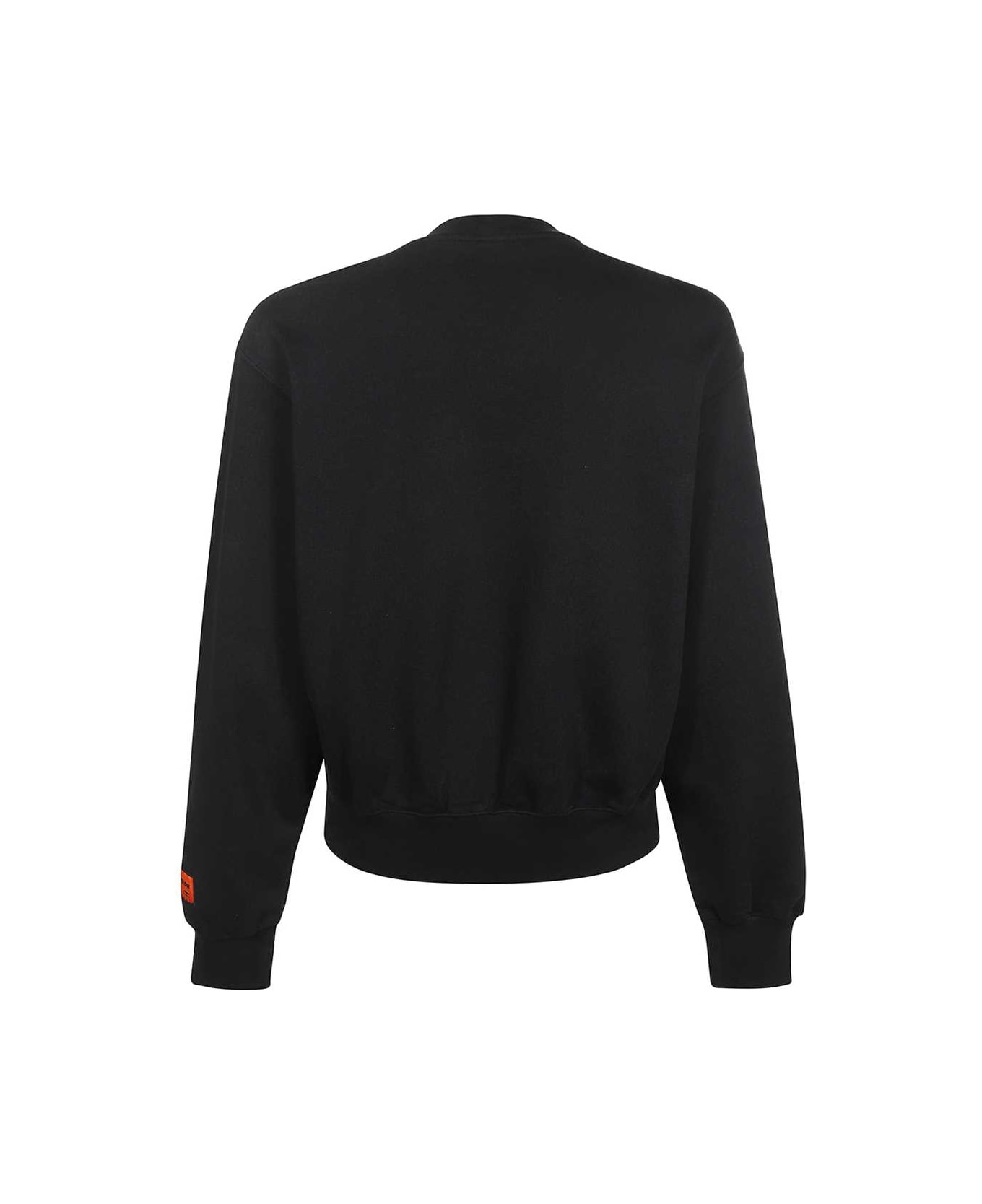 HERON PRESTON Cotton Crew-neck Sweatshirt - black