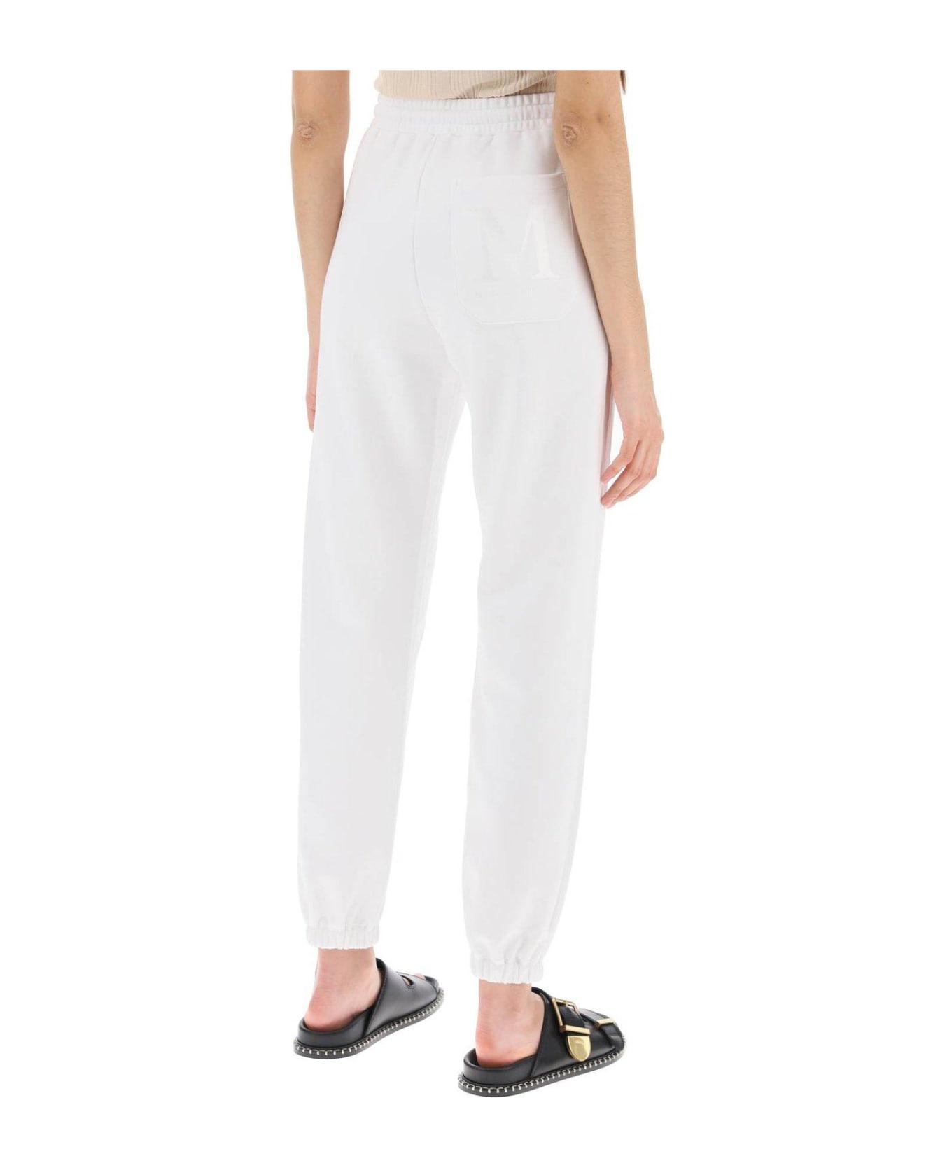 Max Mara Drawstring Straight Leg Joggers - BIANCO (White)