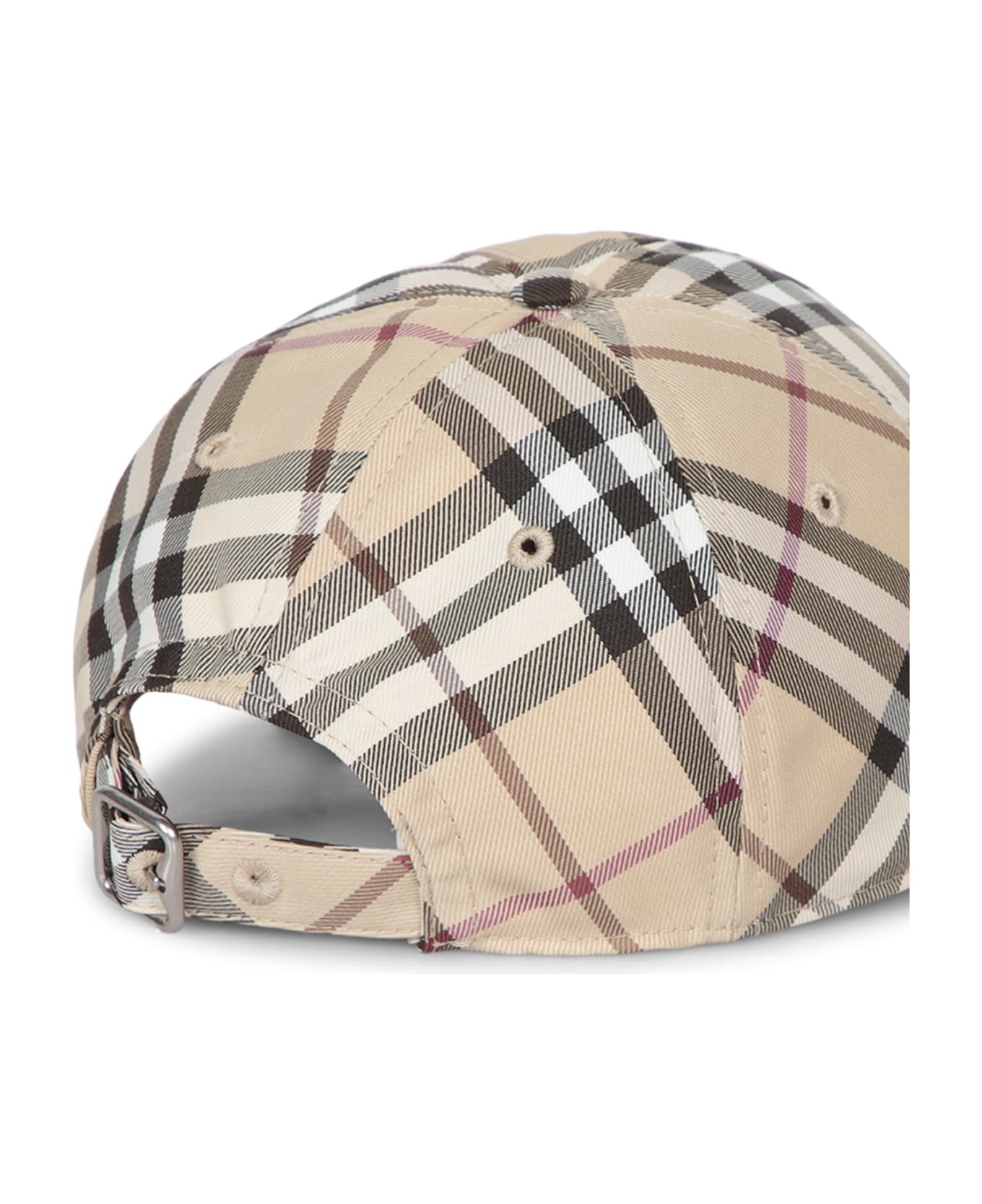 Burberry Check Beige Baseball Cap - ALABASTERIPCHECK