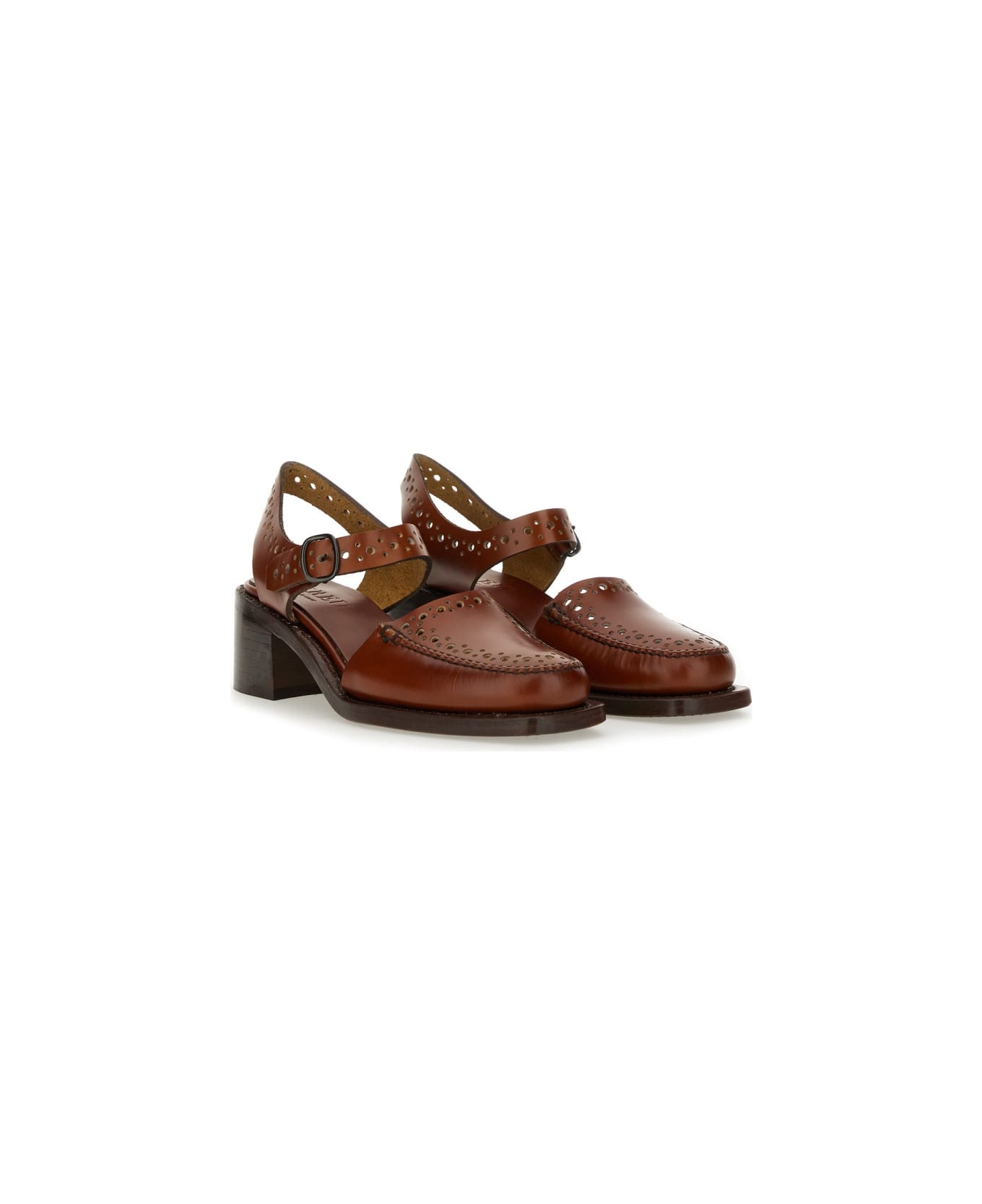 Hereu Sandal Moccasin "picada" - BROWN