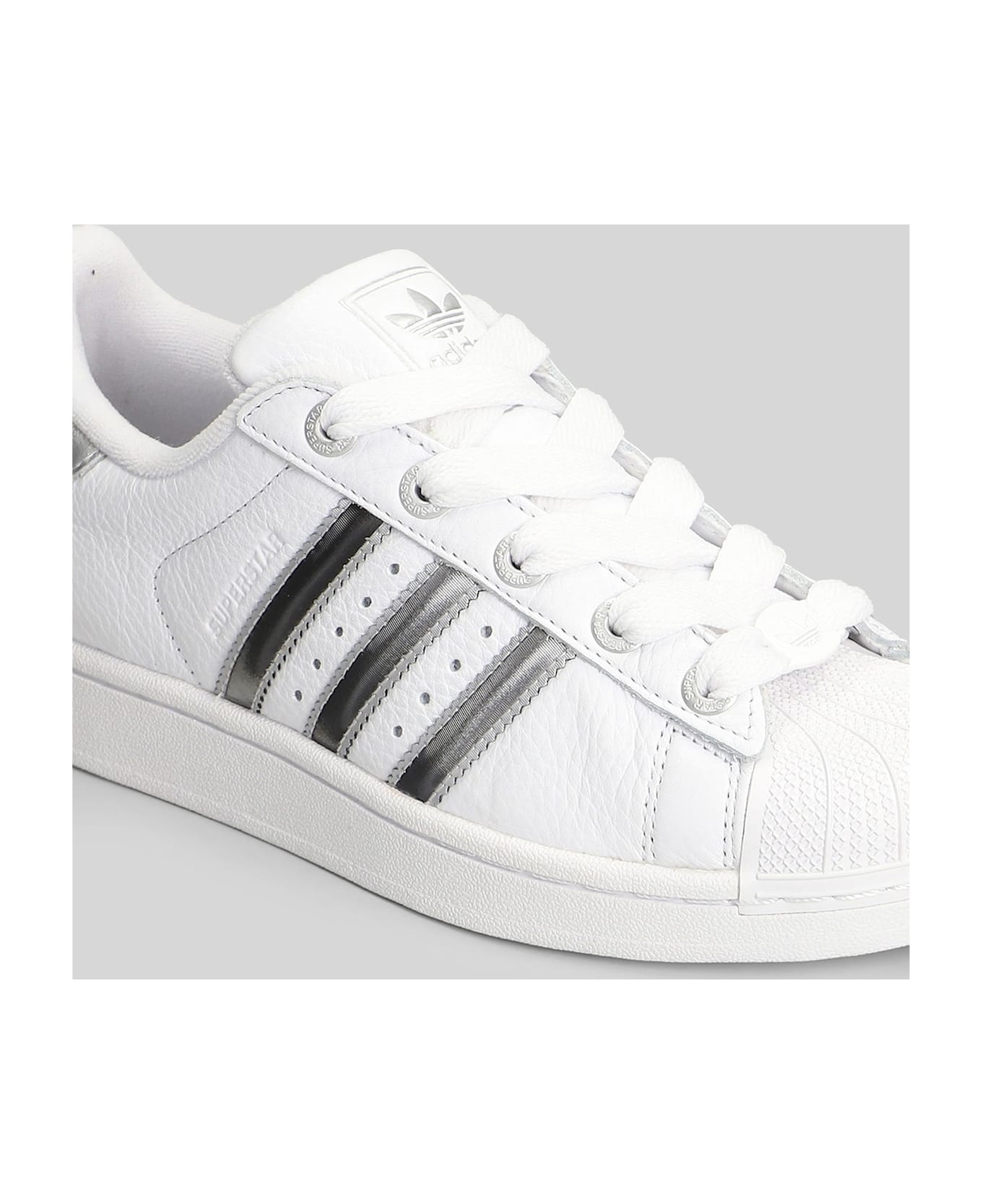 Adidas Superstar Ii Sneakers In White Leather - white