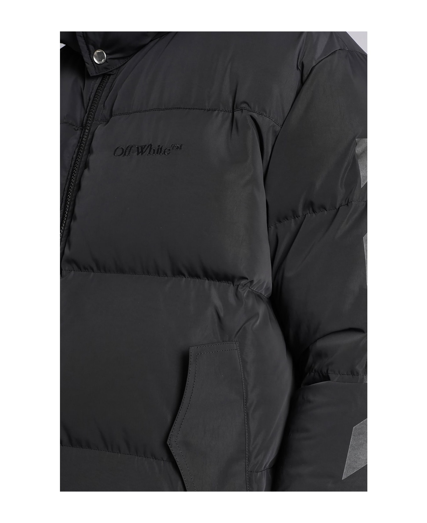 Off-White Puffer In Black Polyester - black