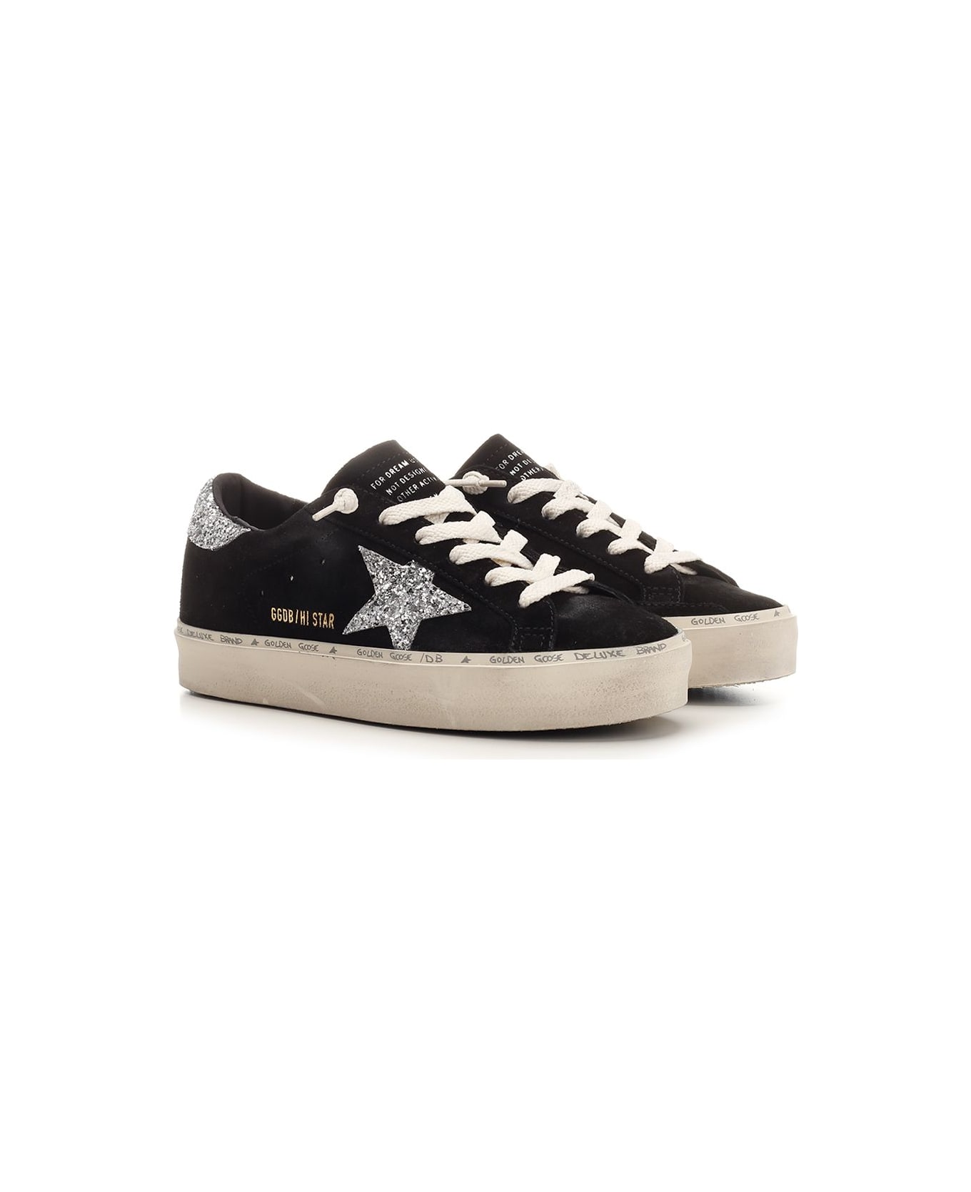 Golden Goose 
hi Star
 Sneaker - BLACK