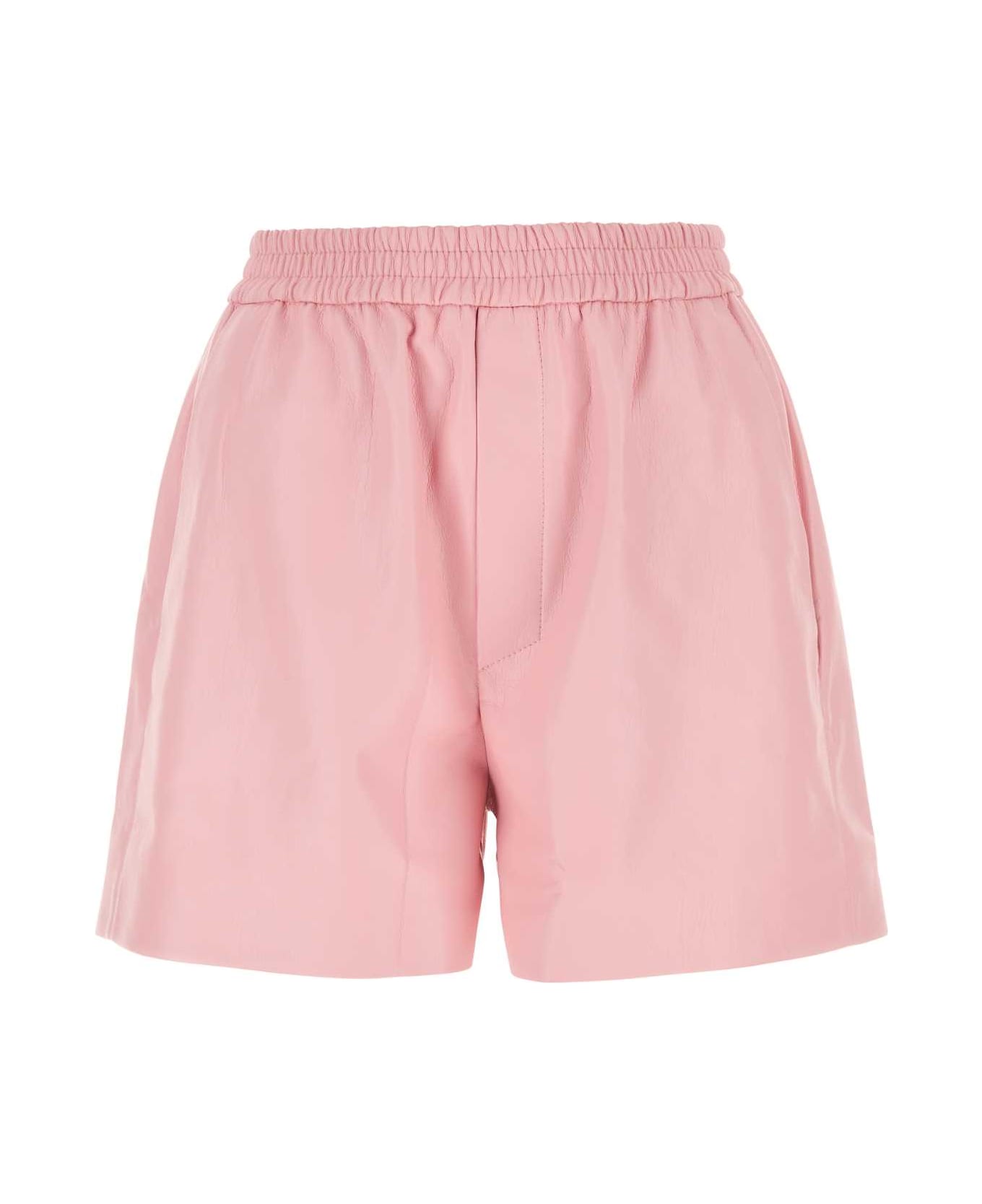 Nanushka Pink Synthetic Leather Brenna Shorts - PINK