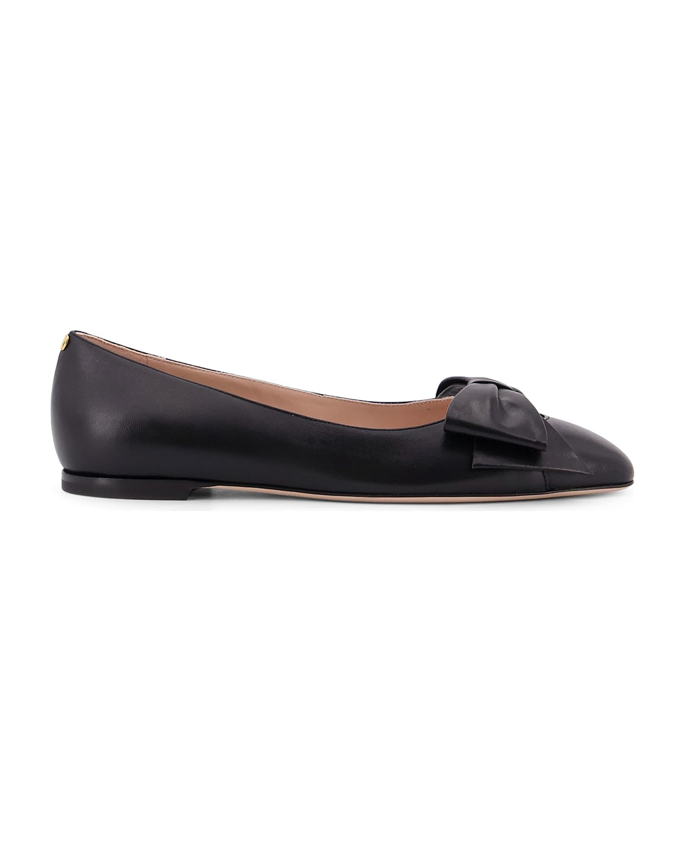 Valentino Garavani Bowow Leather Ballerinas - Black