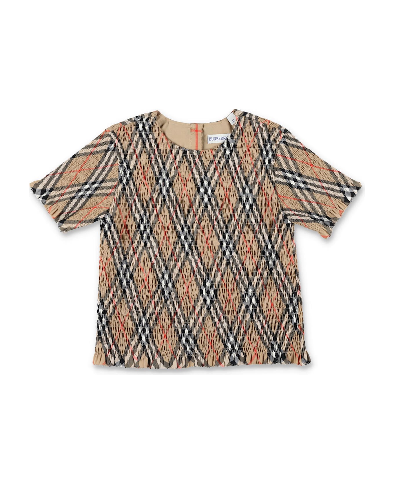 Burberry Kid - Check Cotton Top - SAND IP CHECK
