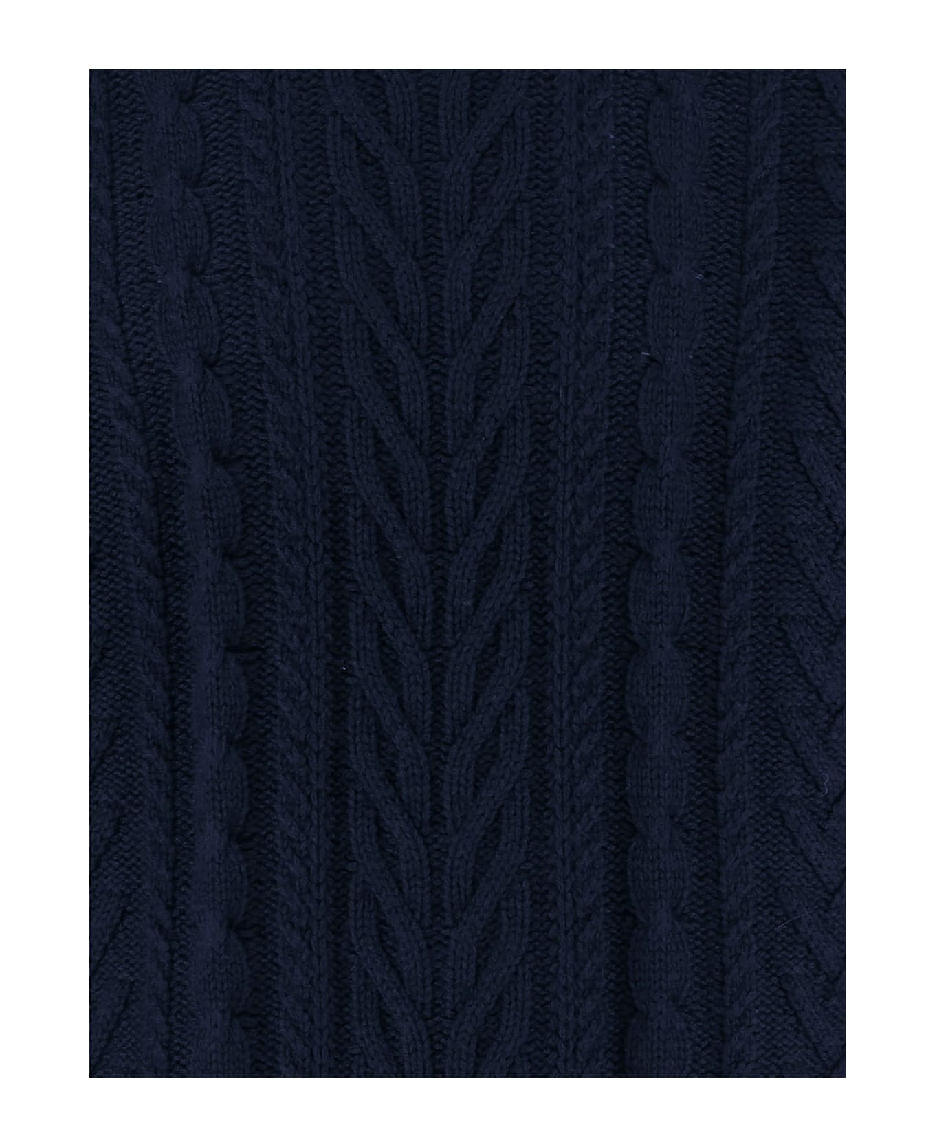 Guest in Residence Cashmere Sweater With Cable Knit - Blue