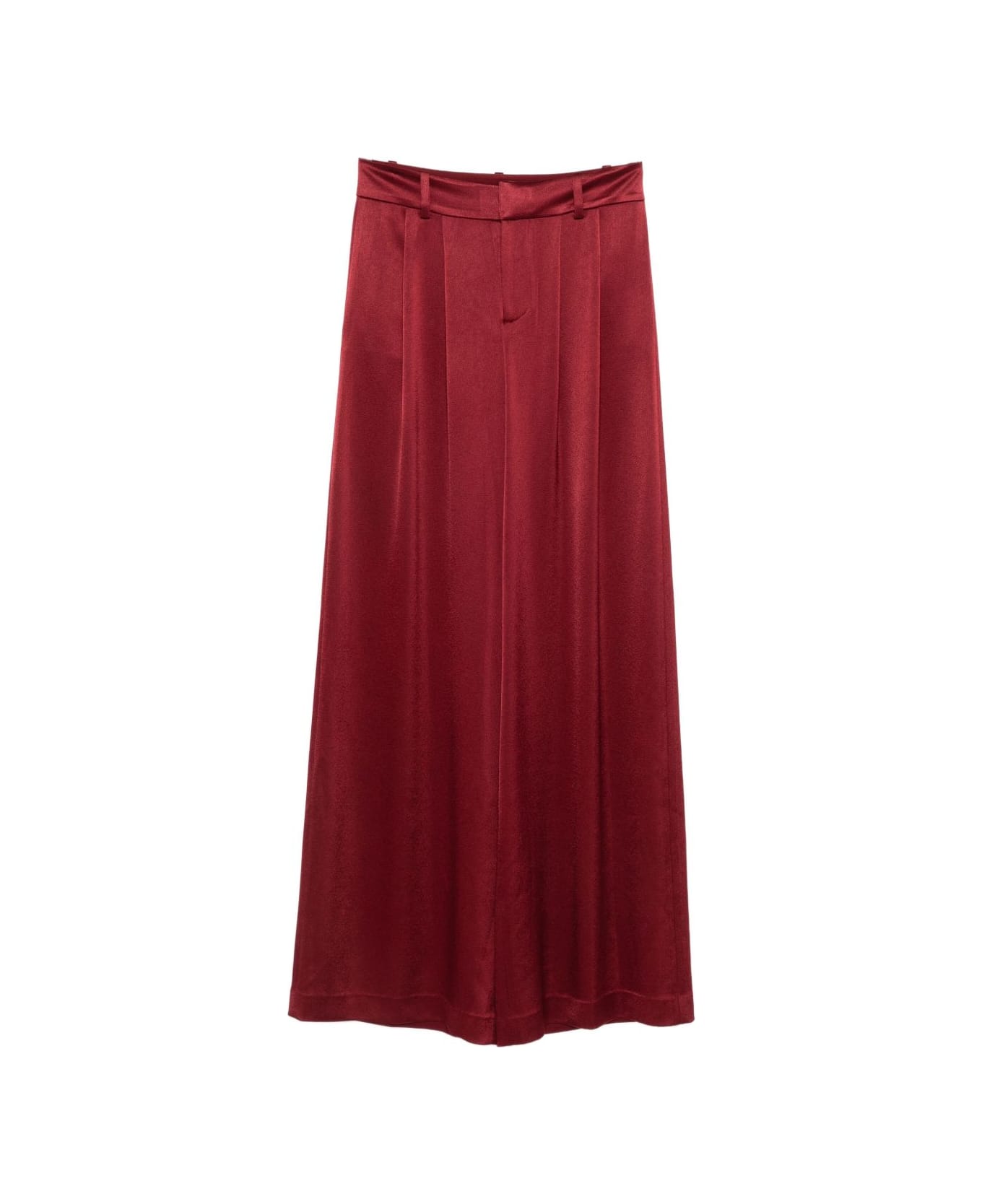 Alice + Olivia Kenndey Wide-leg Trousers - Bordeaux