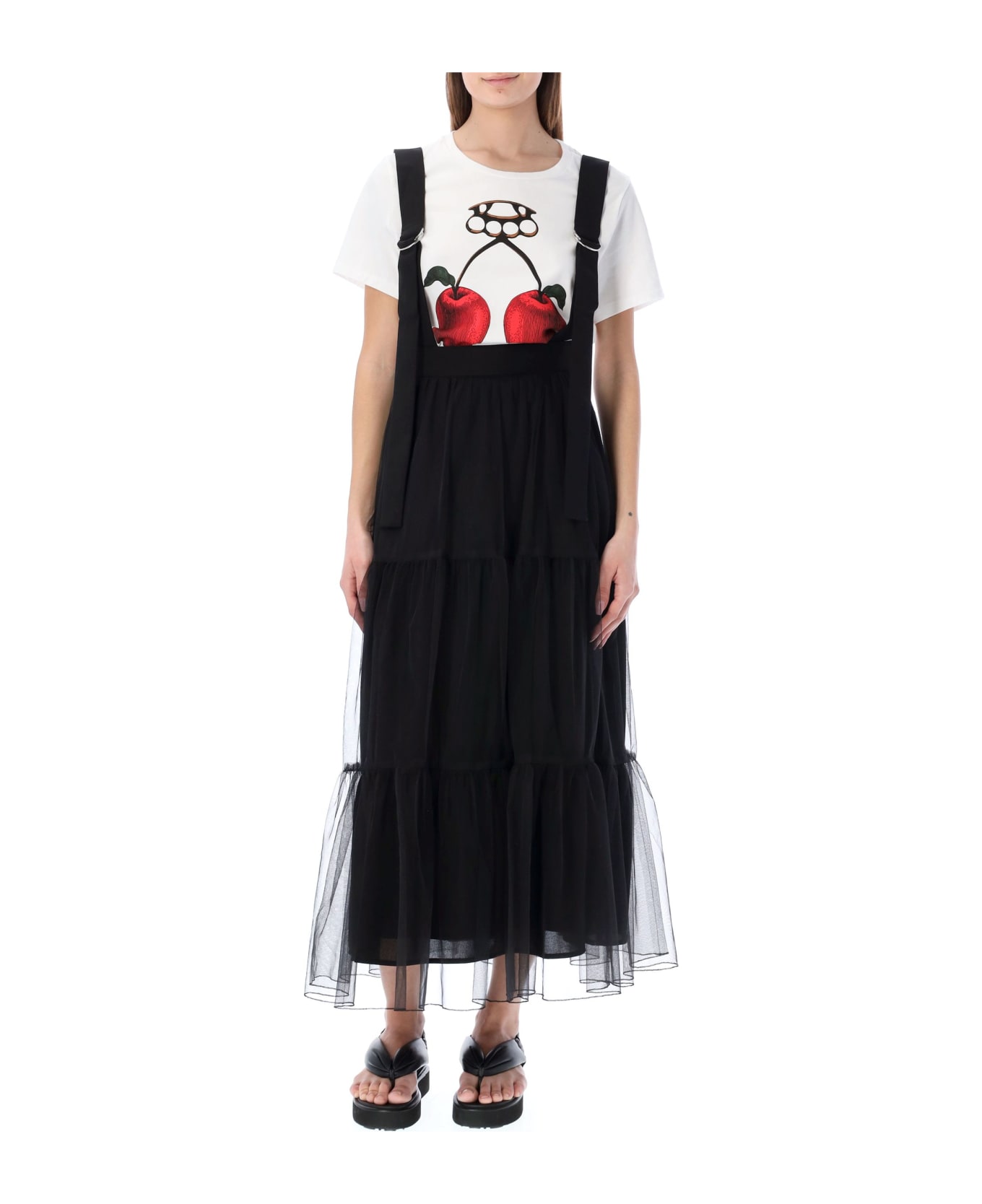 Undercover Jun Takahashi Tulle Skirt With Straps - BLACK
