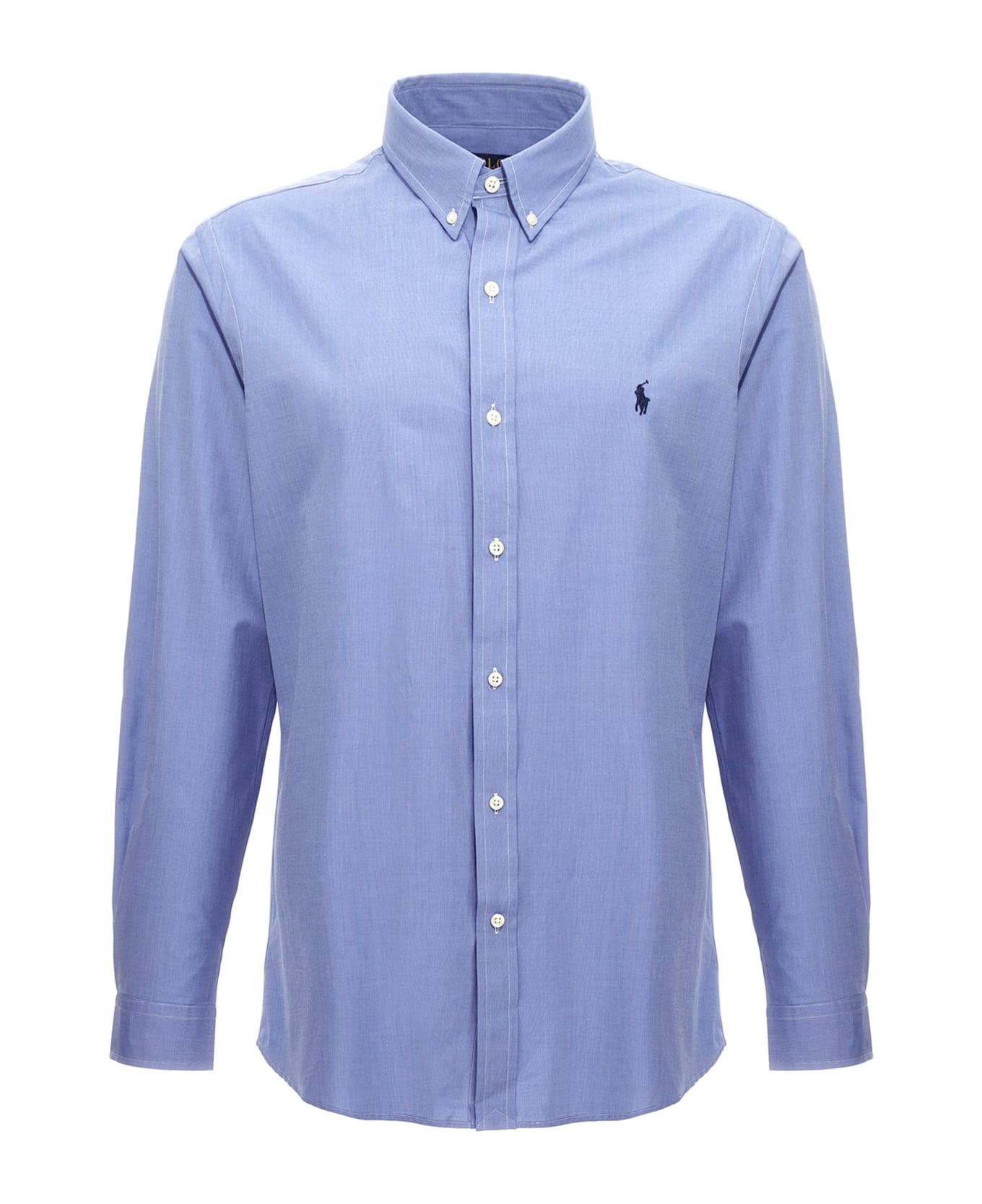Ralph Lauren Light Blue Stretch-cotton Shirt - Blue
