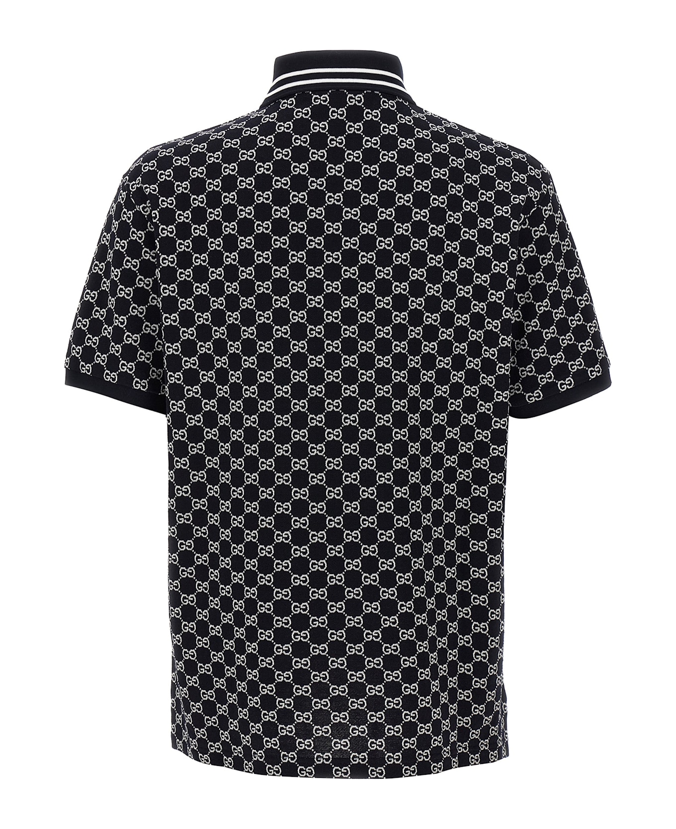 Gucci Polo Gg - Blue