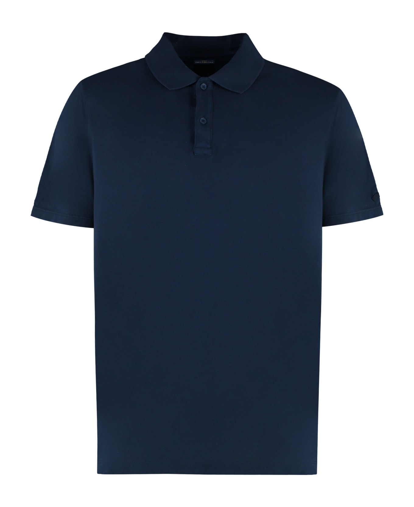 Paul&Shark Short Sleeve Cotton Polo Shirt - blue