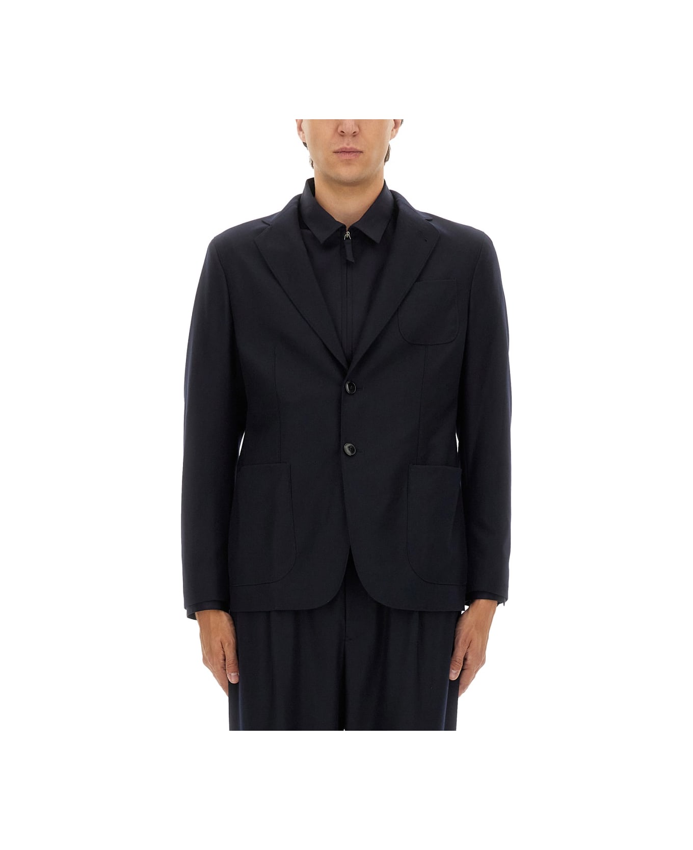 Giorgio Armani Cashmere Blazer - BLUE