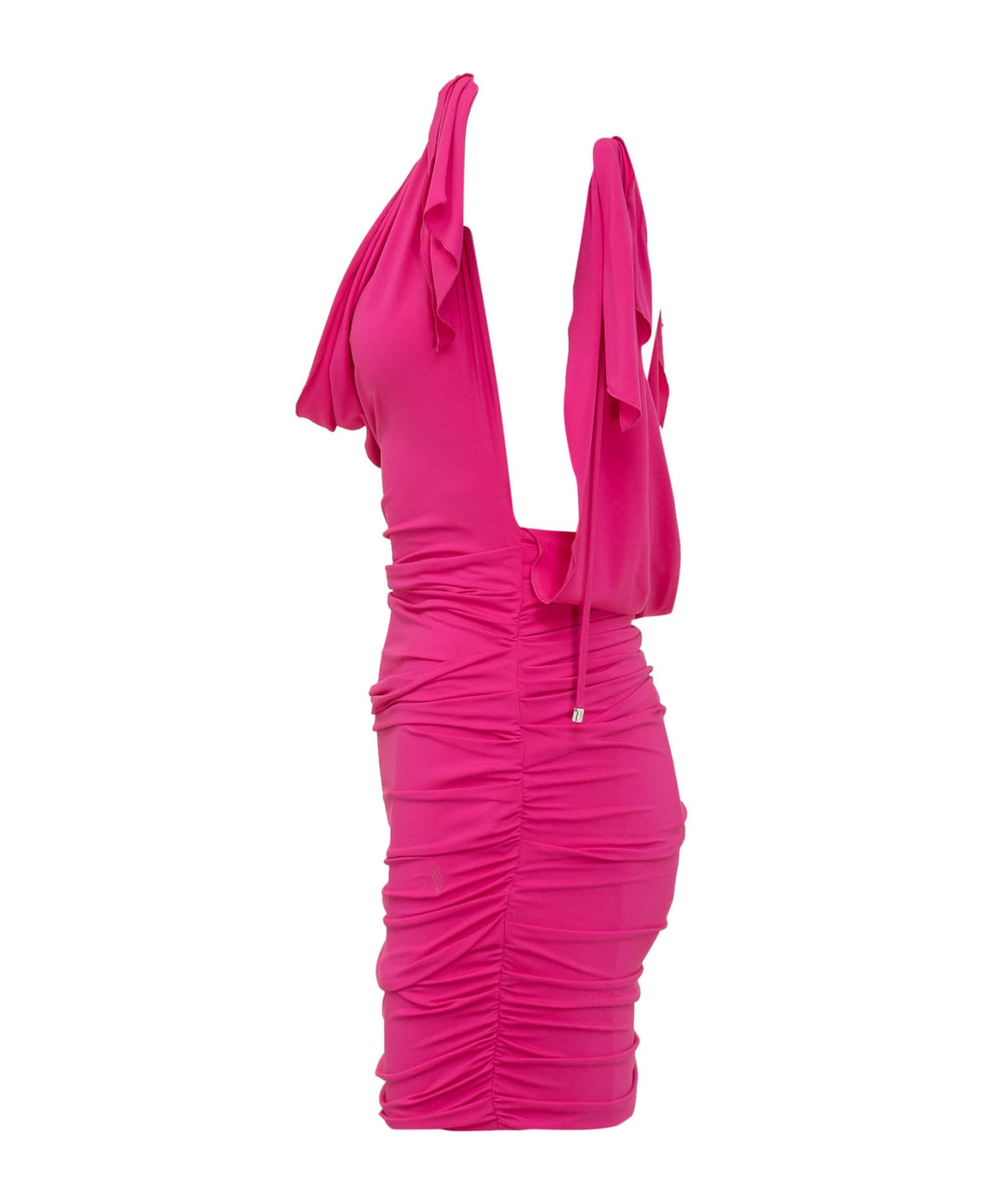 The Attico Jersey Mini Dress - FUCHSIA