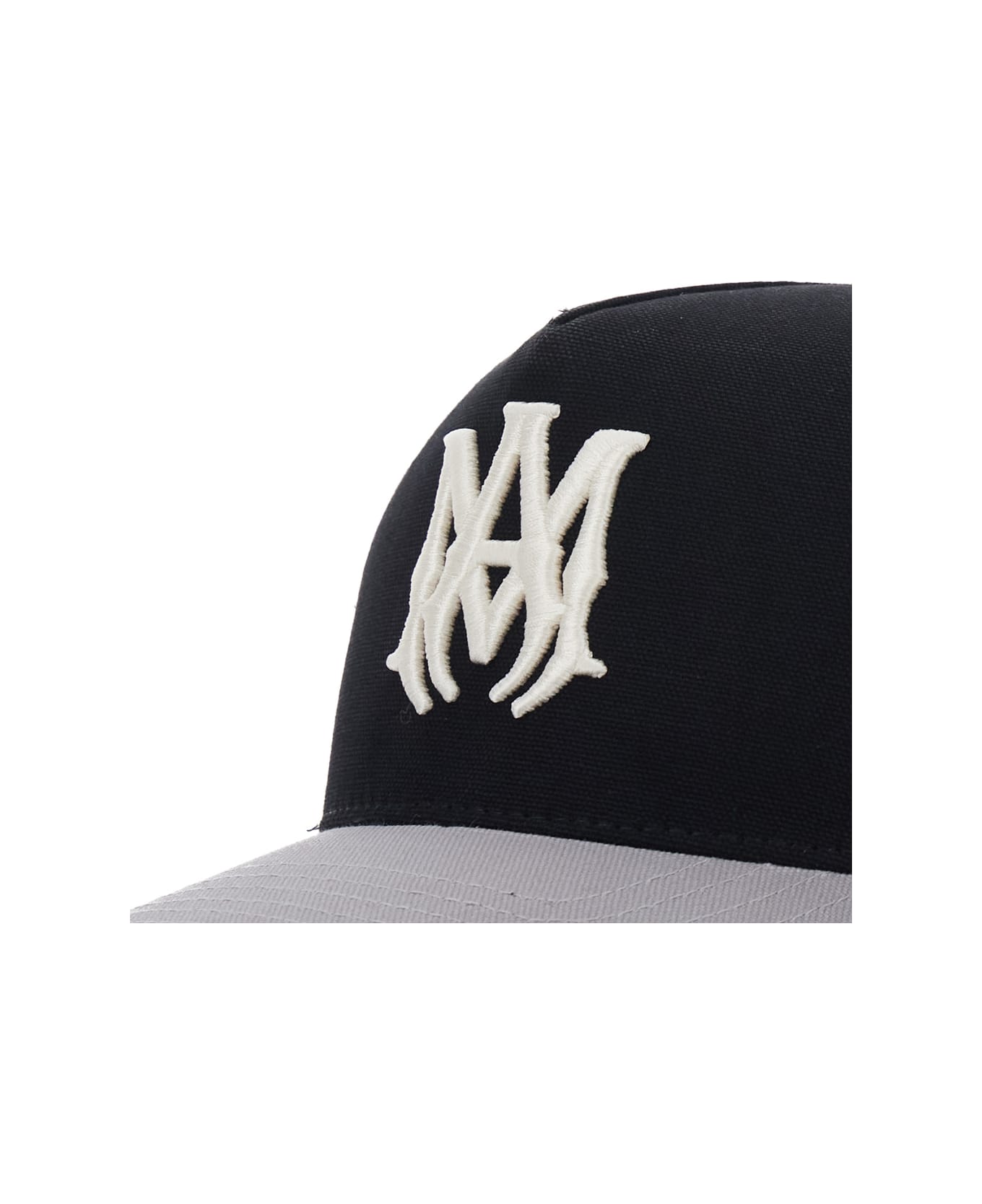 AMIRI Black Baseball Cap With Front Logo And Mesh Inserts In Cotton Man - Black