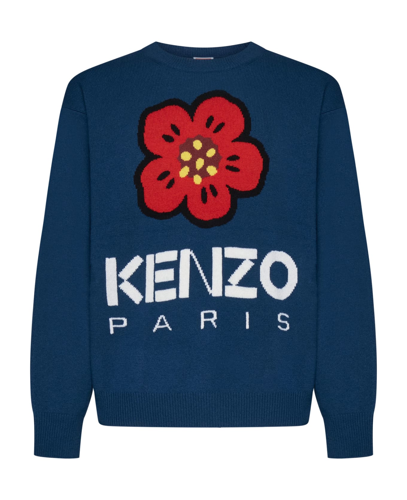 Kenzo Boke Flower Sweater - Bleu Canard