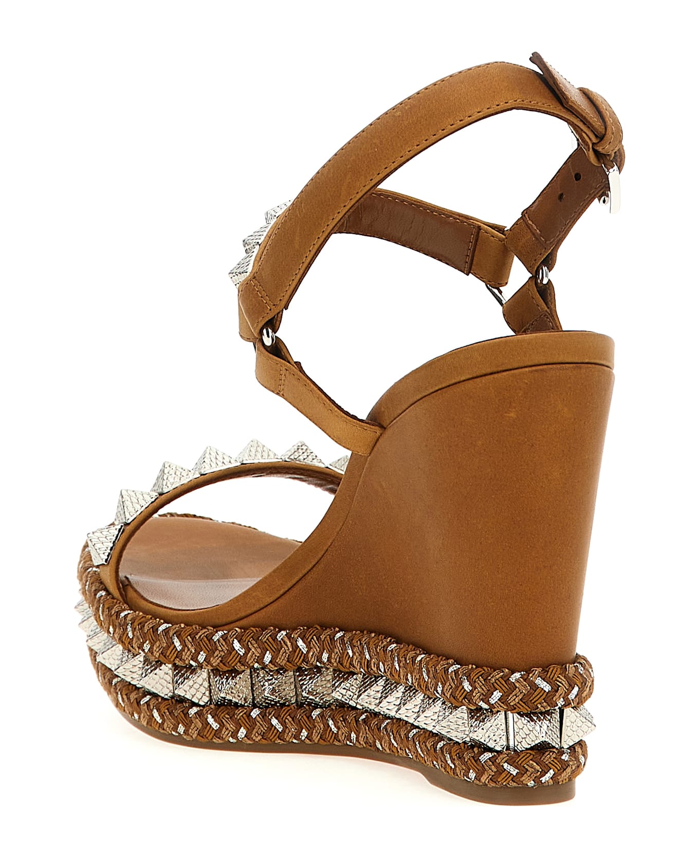 Christian Louboutin 
pyraclou
 Espadrilles - Brown ウェッジシューズ