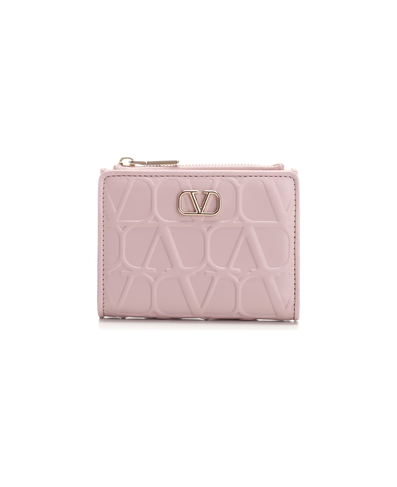 Valentino Garavani 'iconographe' Wallet - Rose