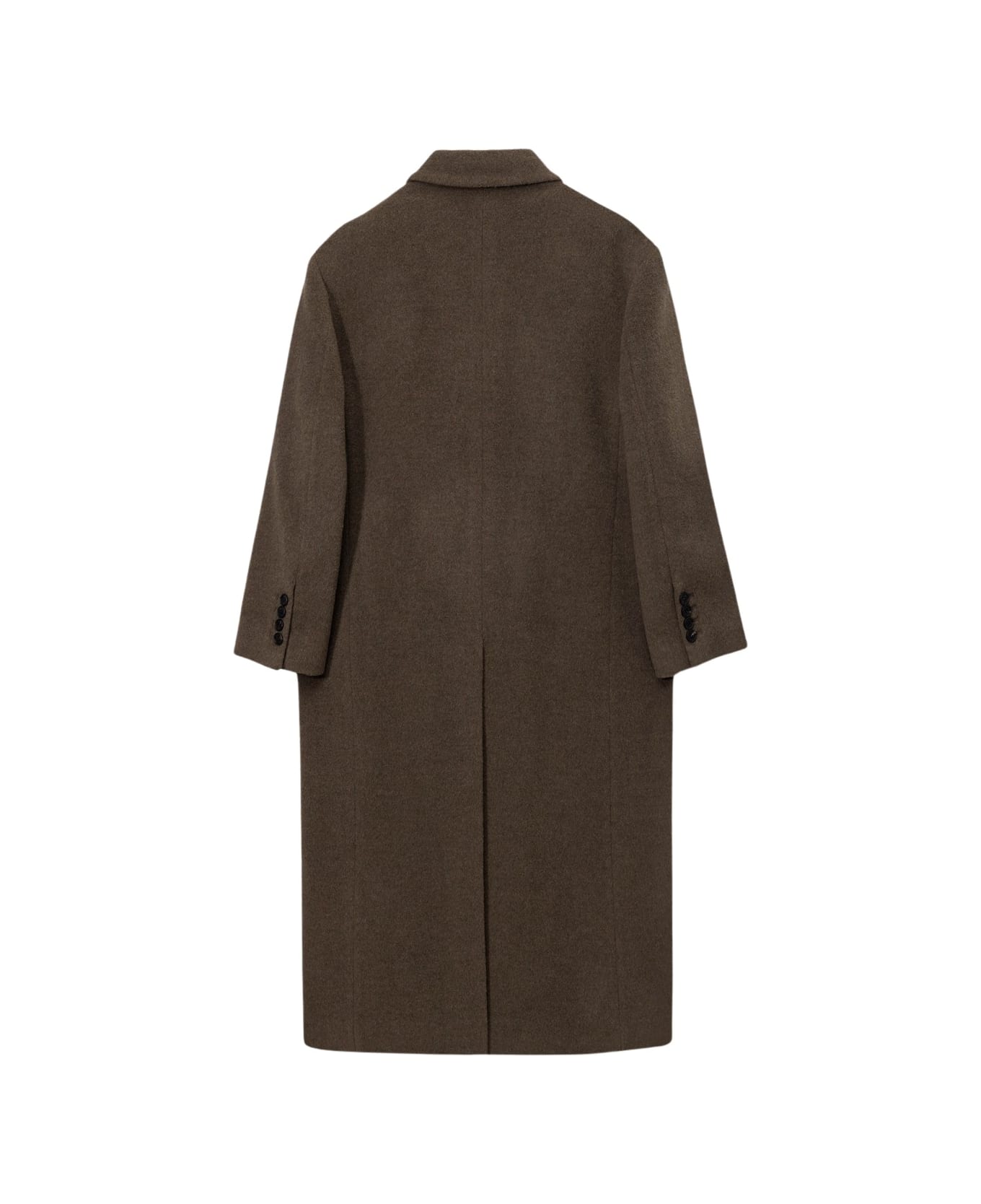 Dunst Maxi Double Wool Coat - Khaki Beige