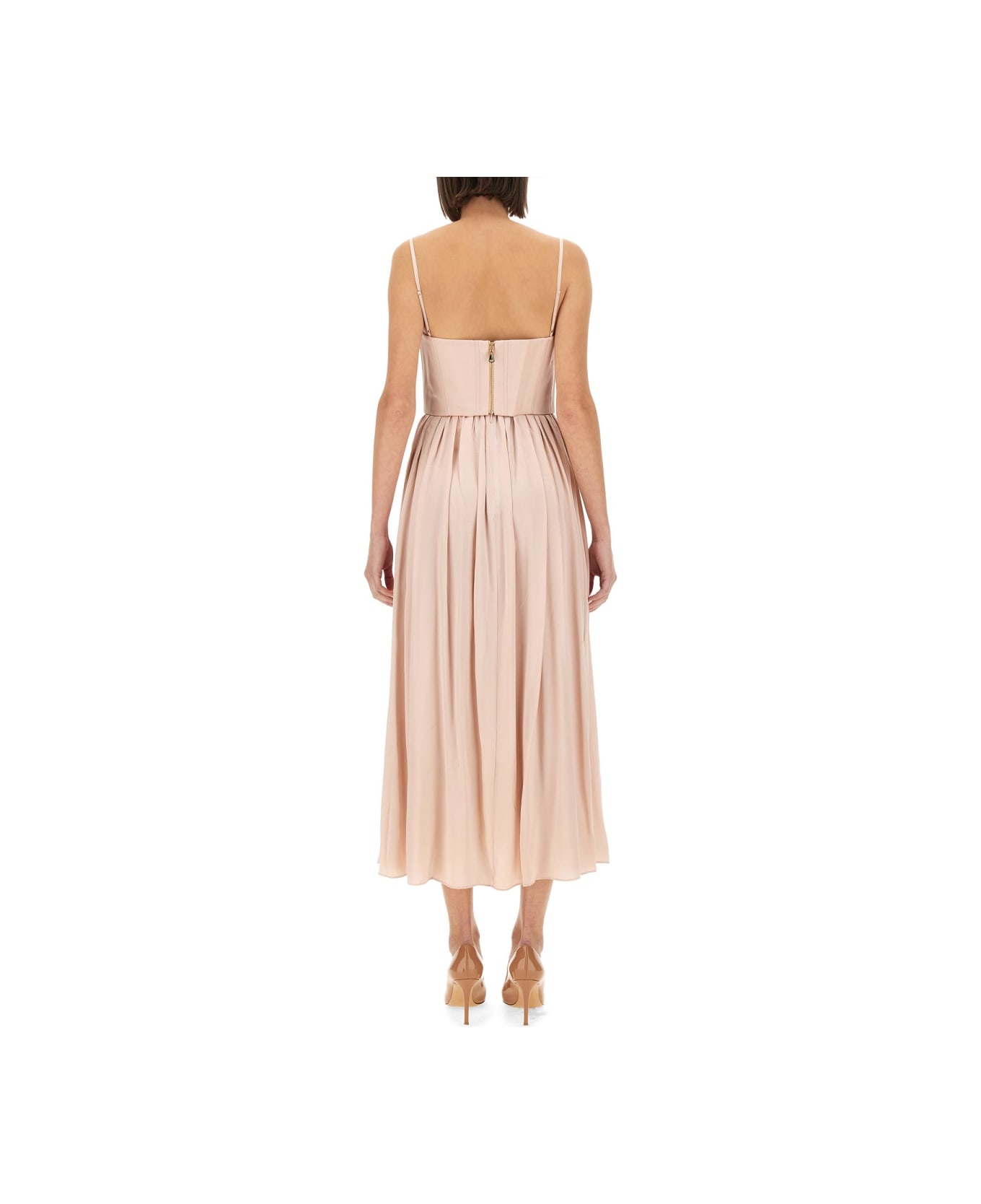 Zimmermann Corset Midi Dress - PINK