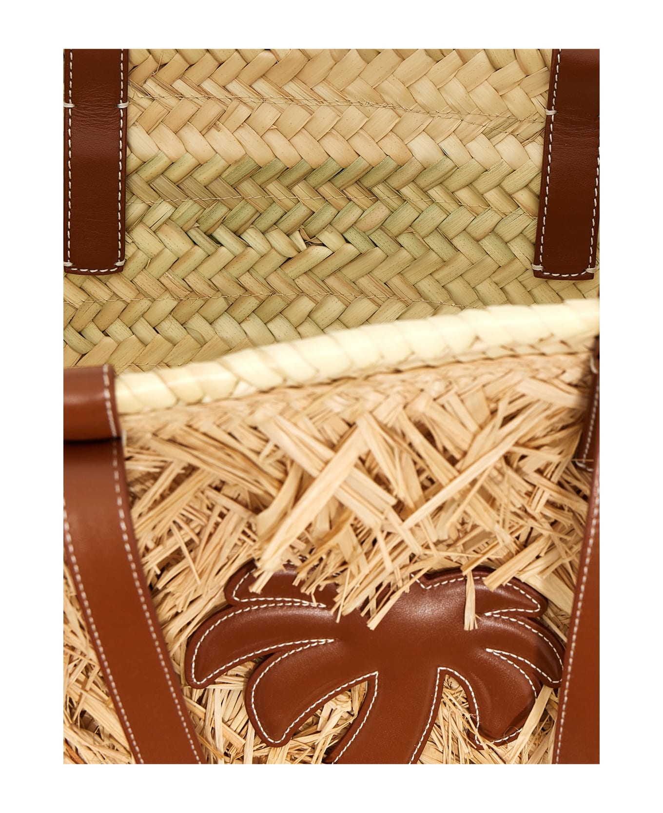 Palm Angels Palm Basket Shopper Bag - Beige トートバッグ