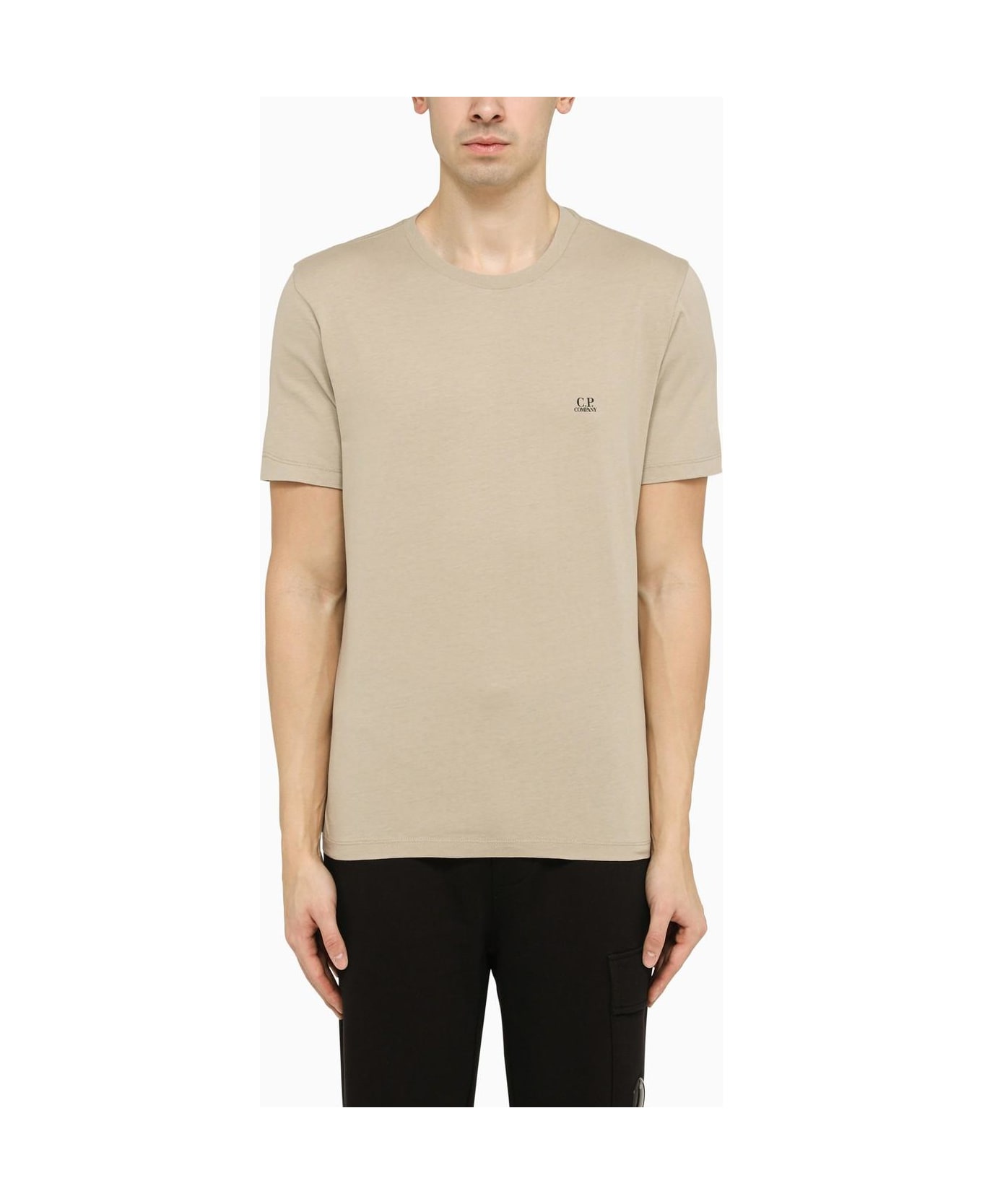 C.P. Company Beige T-shirt With Logo Print On The Chest | italist ...